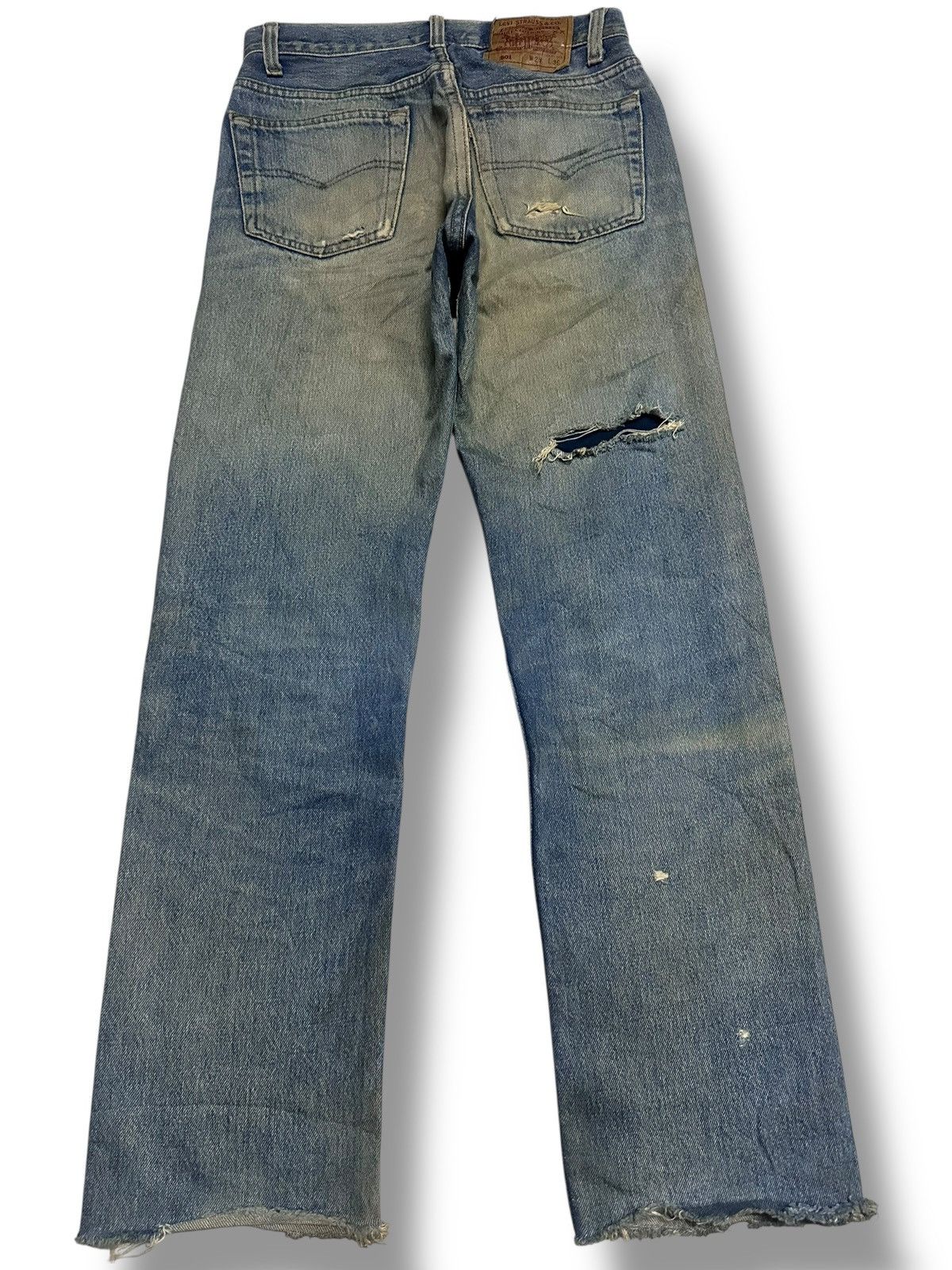 Levi's Levis 501 Vintage Distressed Straight Loose Mudwash Size US 28 / EU 44 - 2 Thumbnail