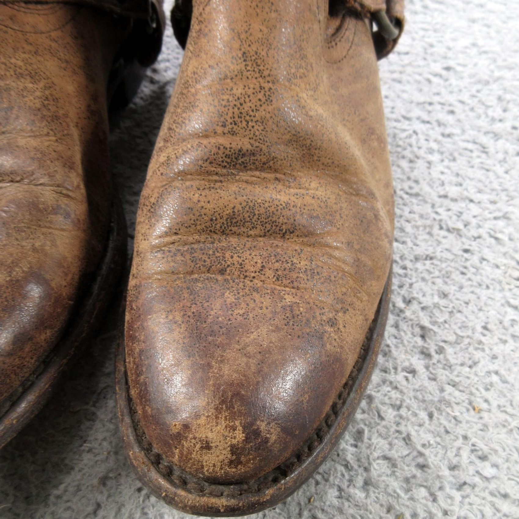 Frye Frye Boots Womens 7.5 Brown Leather Harness Ankle Biker Western Booties Size US 8 / IT 38 - 7 Thumbnail