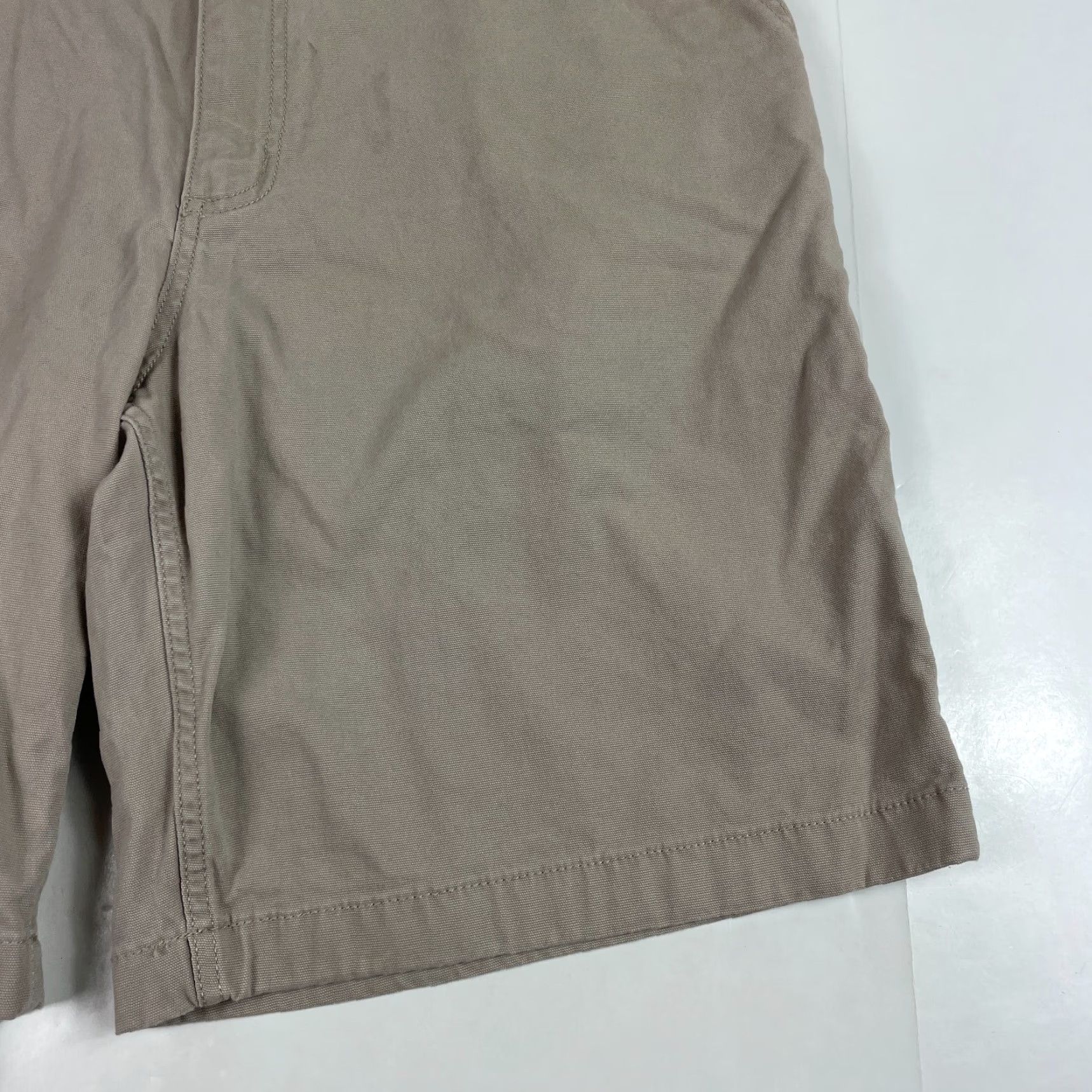 Carhartt Carhartt Shorts Mens 42 x 10 Beige Canvas Carpenter Workwear Shorts Casual Outdoor 5-Pocket Design 42 Beige Mens Size US 42 / EU 58 - 4 Thumbnail