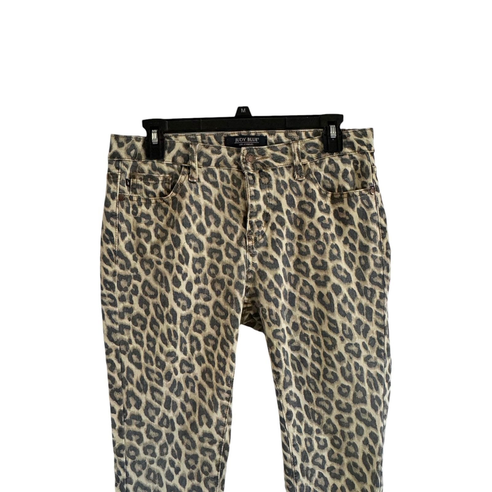 Judy Blue Judy Blue Jeans Size 7/28 Leopard Print Skinny Stretch Denim Size 28" / US 6 / IT 42 - 3 Thumbnail