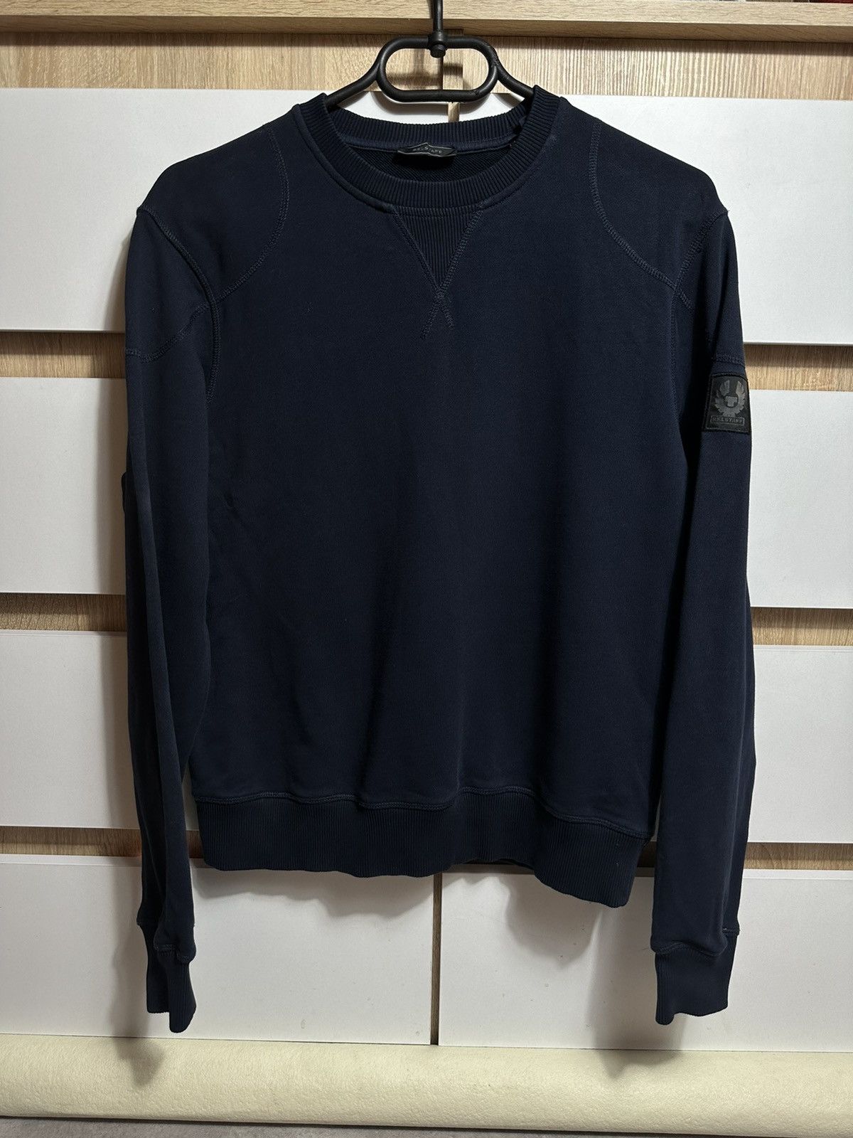 Belstaff × Vintage Mens Crewneck Sweatshirt Belstaff Small Logo Size US L / EU 52-54 / 3 - 1 Thumbnail