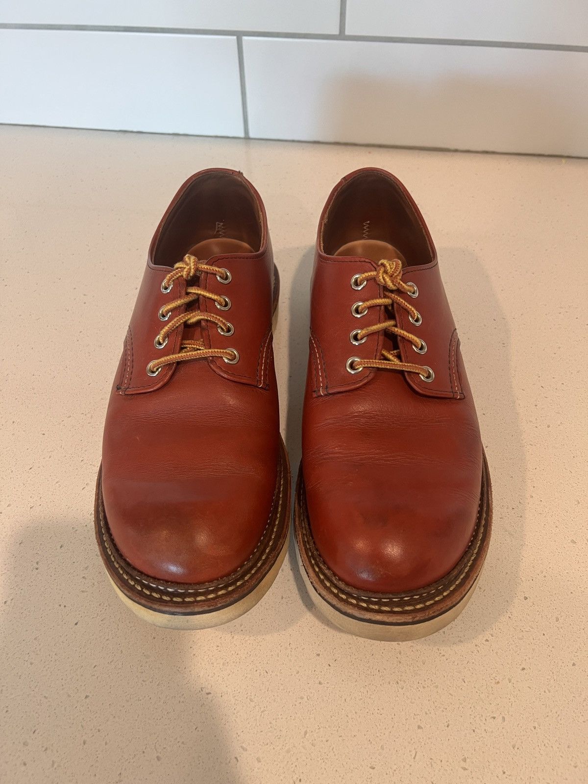Red Wing Red Wing 8001 Round Toe Oro Russet – Size 10D Size US 10 / EU 43 - 1 Thumbnail