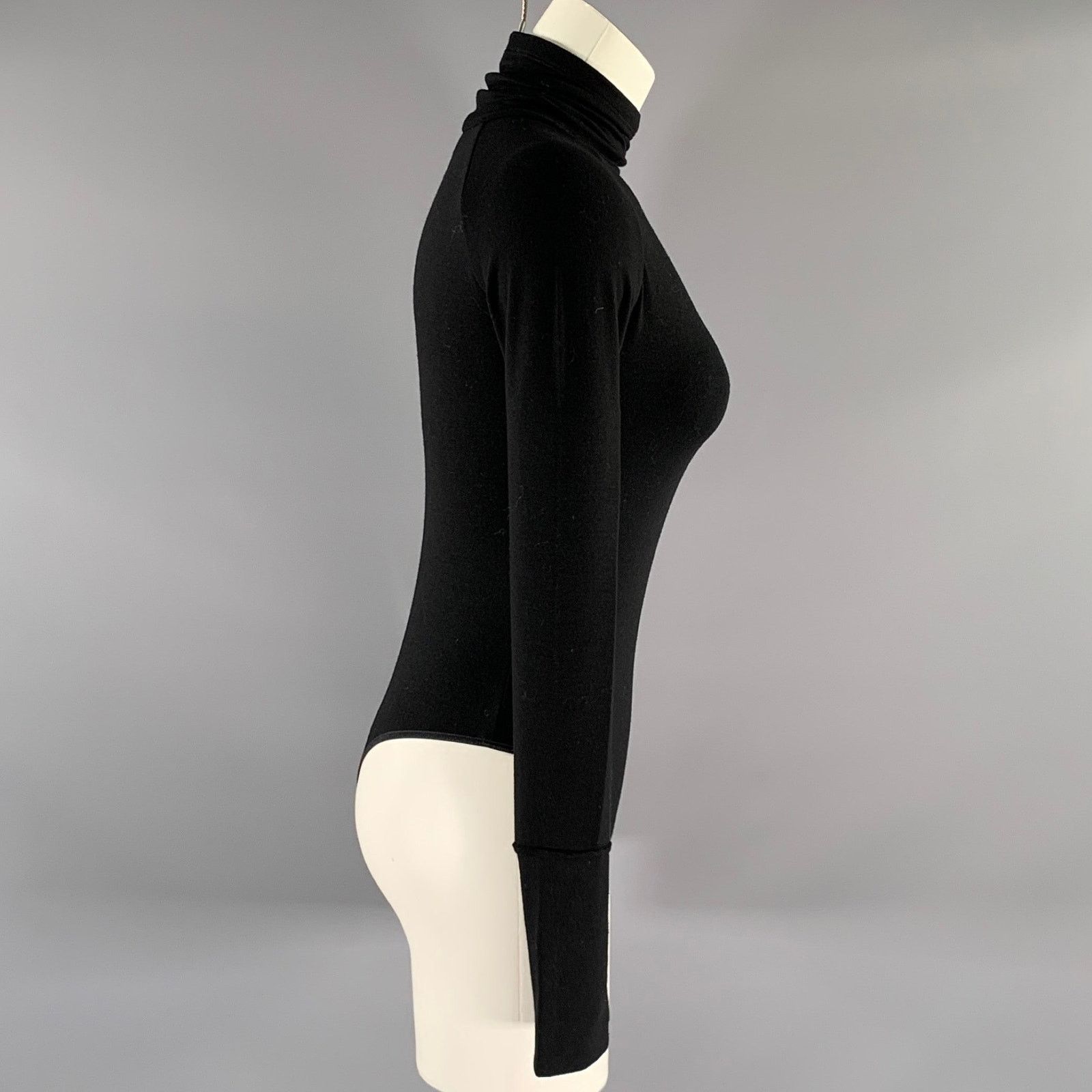 Donna Karan DONNA KARAN Size S Black Body suit Casual Top Size S / US 4 / IT 40 - 2 Thumbnail