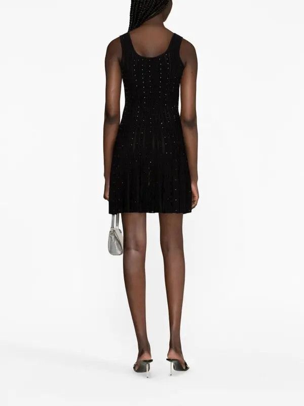 Versace o1y0226 Mini Dress in Black Size XS / US 0-2 / IT 36-38 - 3 Thumbnail