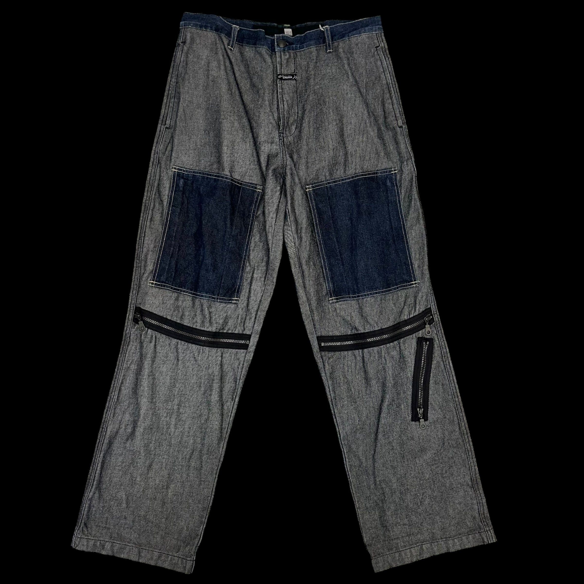 Marithe + Francois Girbaud Marithe Francois Girbaud Vintage Selvedge Denim Panelled Size US 33 - 1 Thumbnail