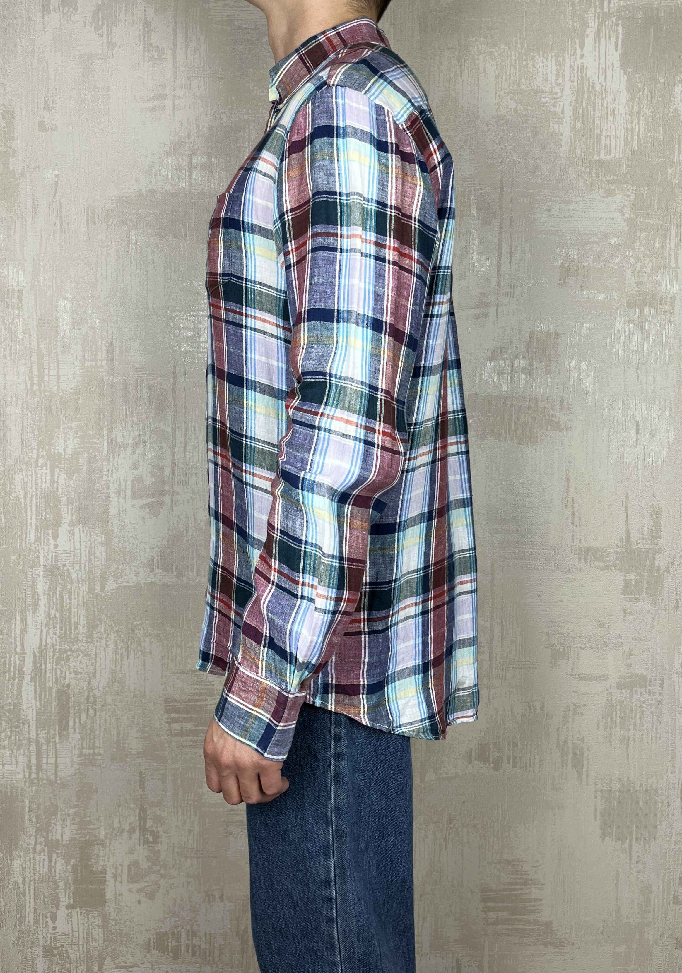 Gant Gant Linen Plaid Check Long Sleeve Shirt Button Down Size US L / EU 52-54 / 3 - 7 Thumbnail