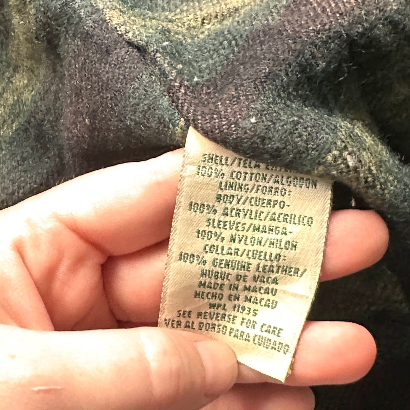 Vintage VINTAGE St Johns Bay Coat Mens Large Green Button Chore Field Lined Overcoat Size US L / EU 52-54 / 3 - 7 Thumbnail