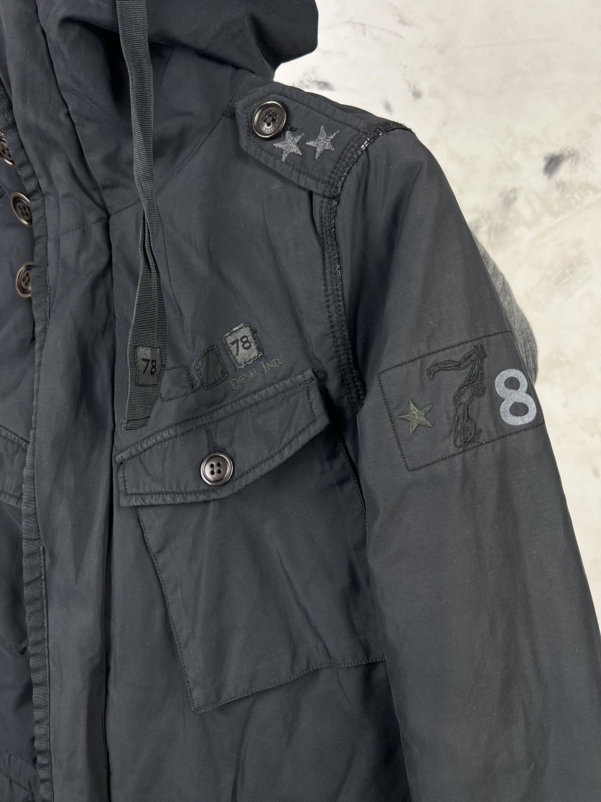 Diesel Vintage Diesel Hooded Parka Utility Military Style M-L Size US L / EU 52-54 / 3 - 6 Thumbnail