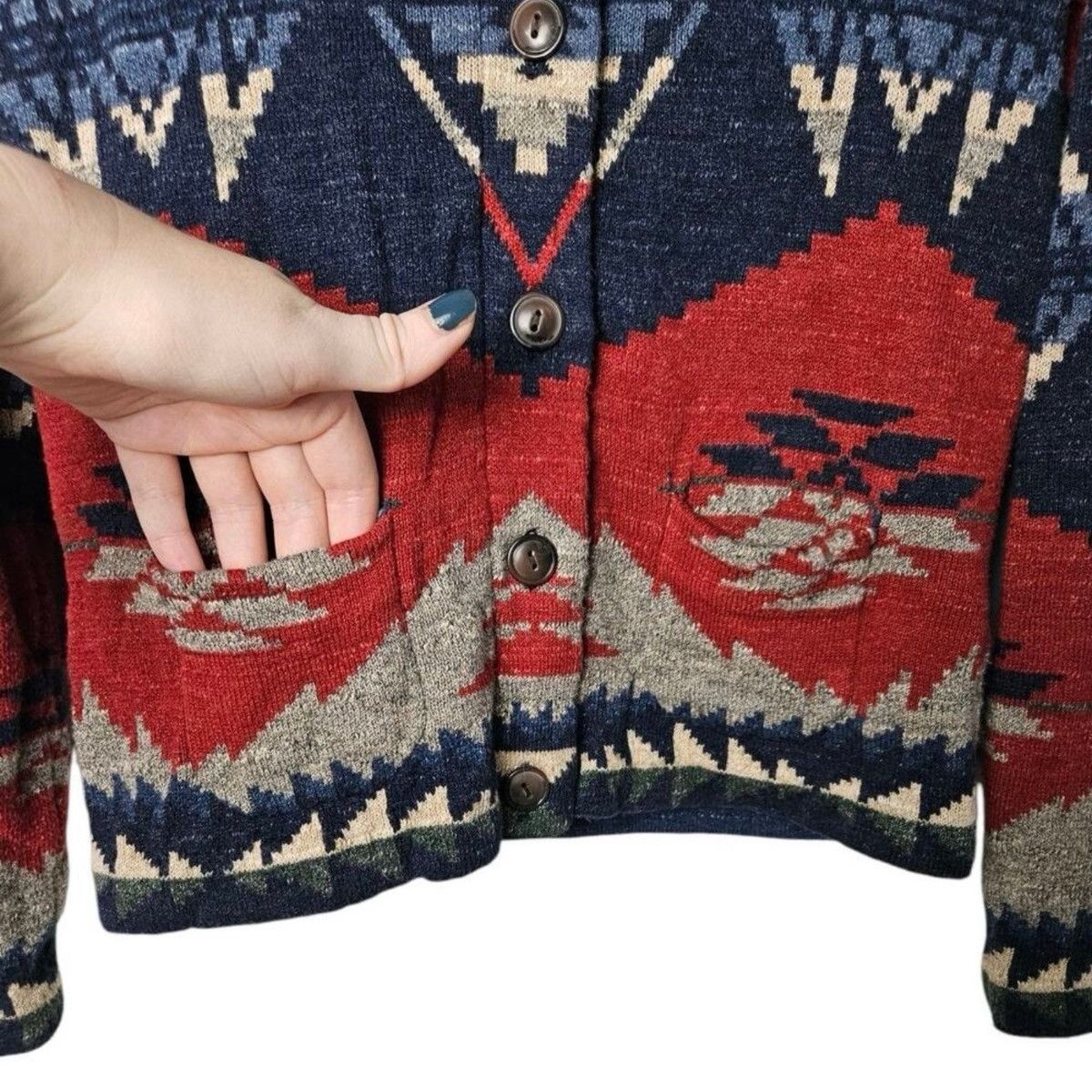 Denim & Supply Ralph Lauren Ralph Lauren Denim & Supply Aztec Southwest Indian Cardigan Size S / US 4 / IT 40 - 3 Thumbnail