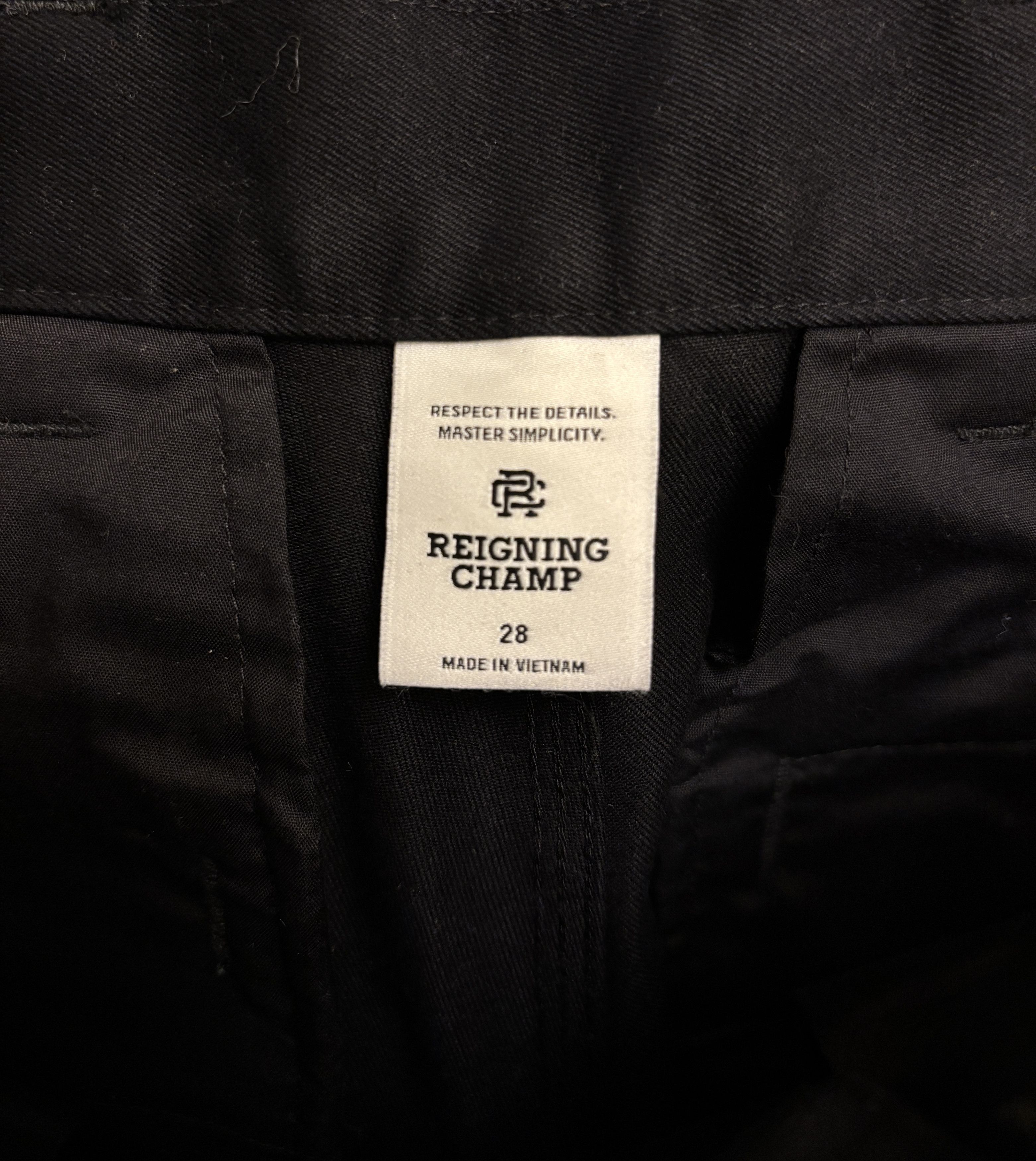 Reigning Champ Cotton Chino Sophmore Trousers Pant Black Size US 28 / EU 44 - 5 Thumbnail