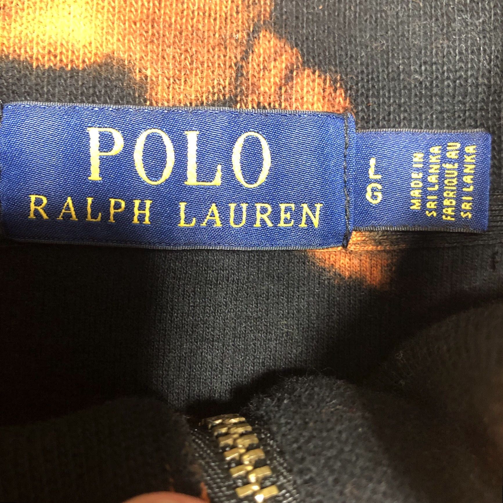Polo Ralph Lauren Polo Ralph Lauren Sweater Shirt Mens L Black Tie Dye Acid Wash 1/4 Zip Pullover Mock Neck Knit-1 Of 1 Size US L / EU 52-54 / 3 - 3 Thumbnail