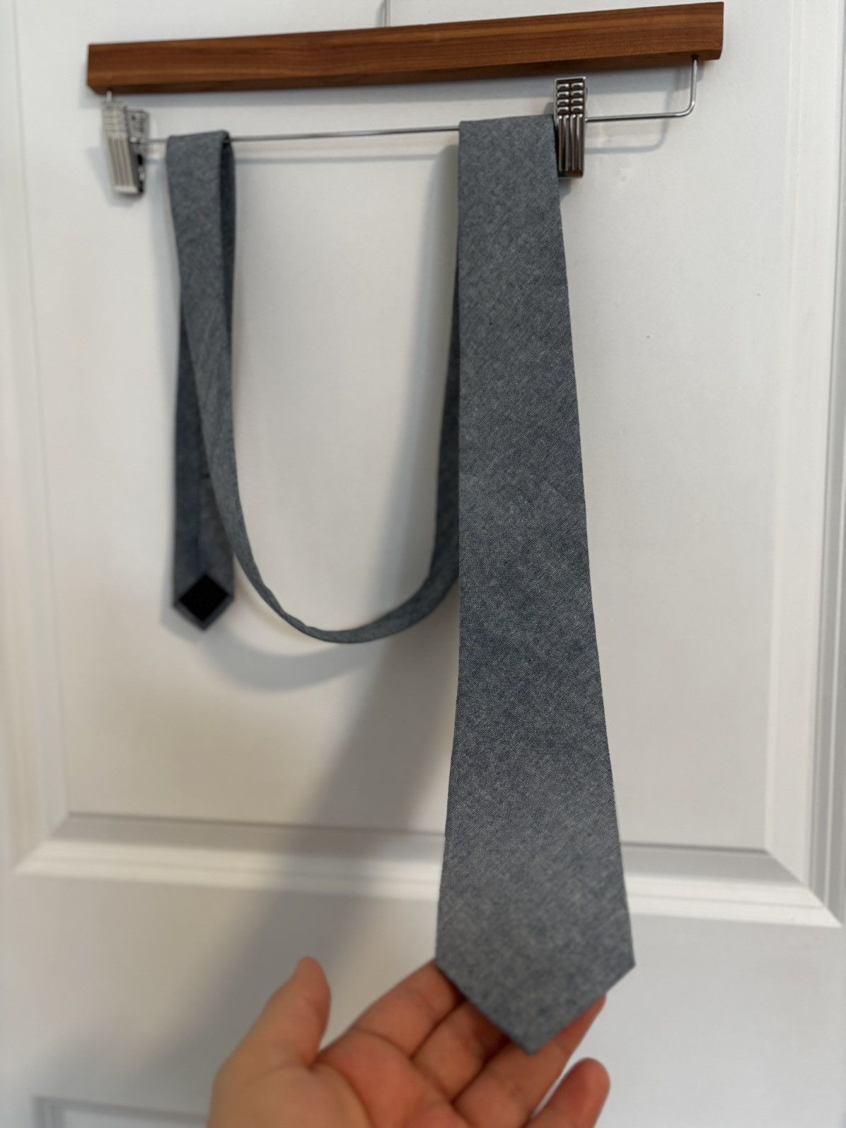 J.Crew J.Crew Ludlow Blue Cotton Tie Size ONE SIZE - 2 Thumbnail