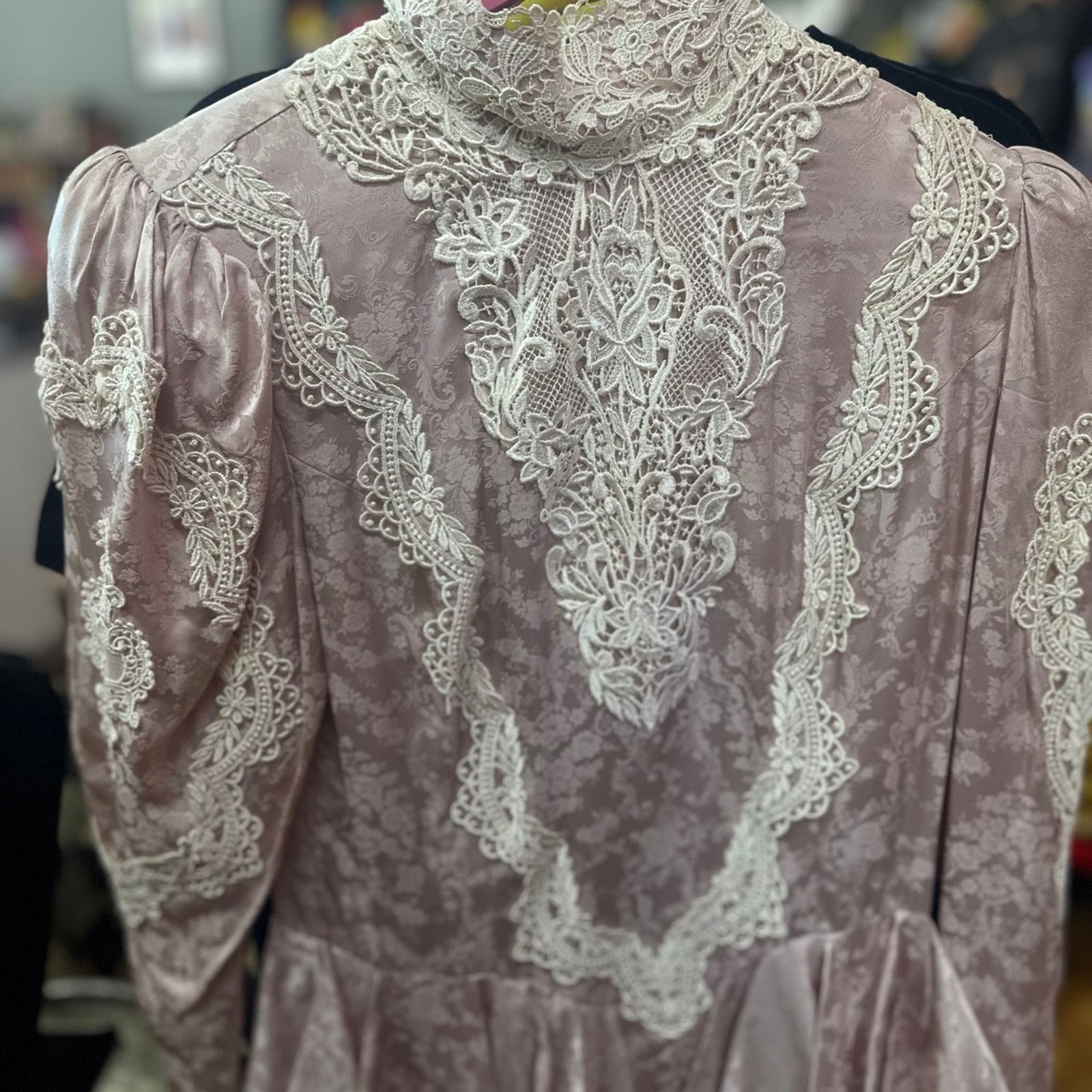 Jessica McClintock Vintage Jessica McClintock Victorian Lace Gown –Size 8 Size M / US 6-8 / IT 42-44 - 1 Thumbnail