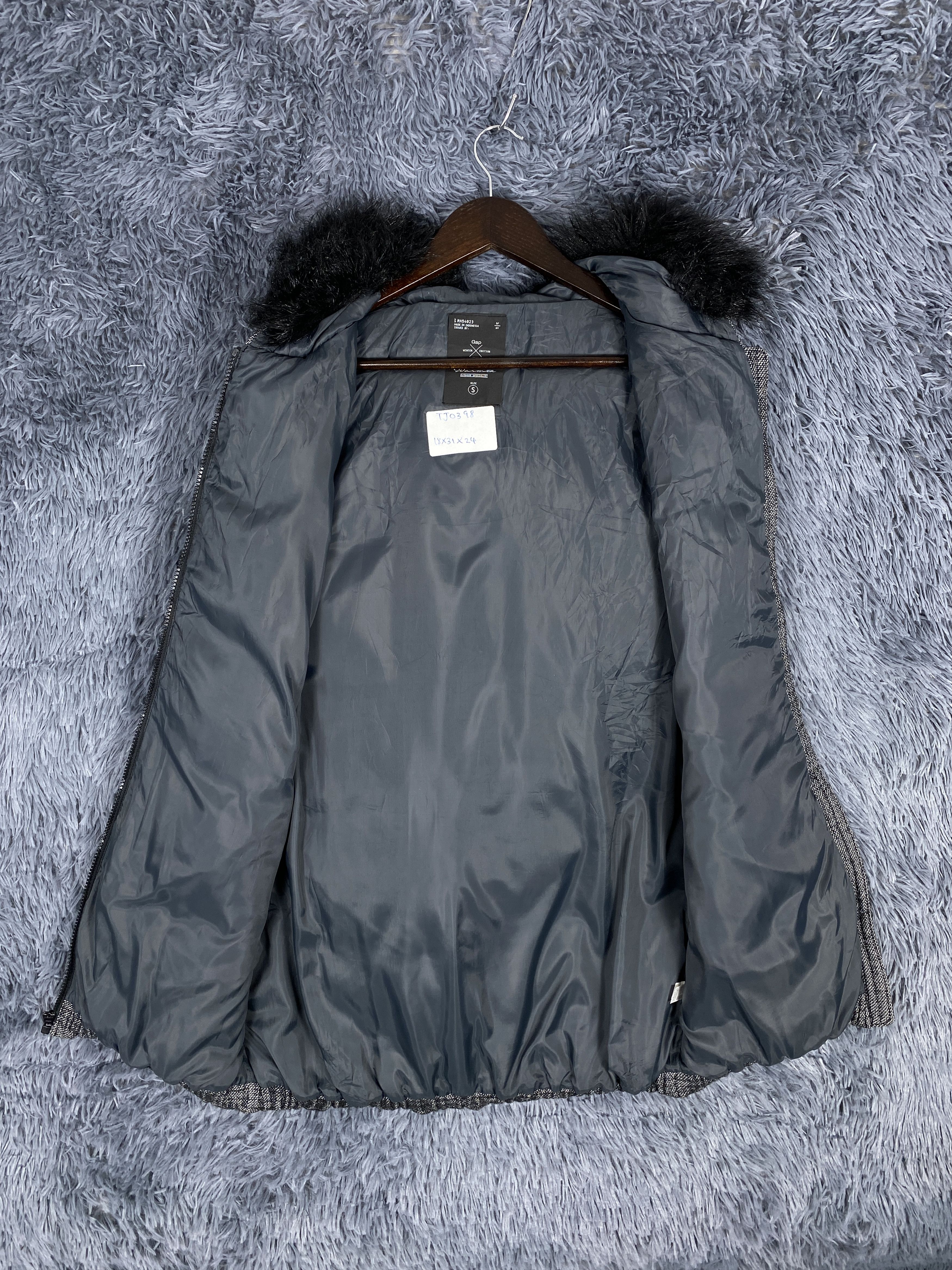 Gap Vintage Gap Sherpa Hoodie Puffer Long Jacket Size US S / EU 44-46 / 1 - 6 Thumbnail