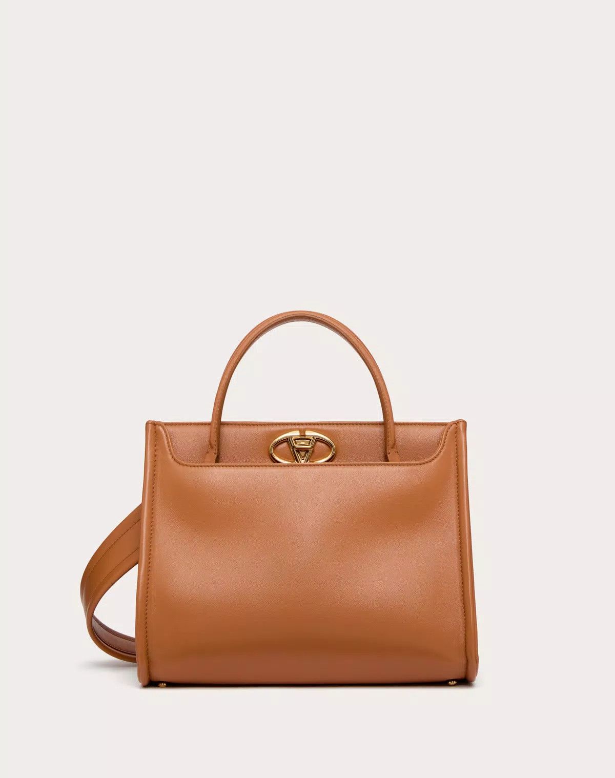 Valentino oc11z0725 Size:OS/ Small Calfskin Handbag in Almond Beige Size ONE SIZE - 1 Thumbnail