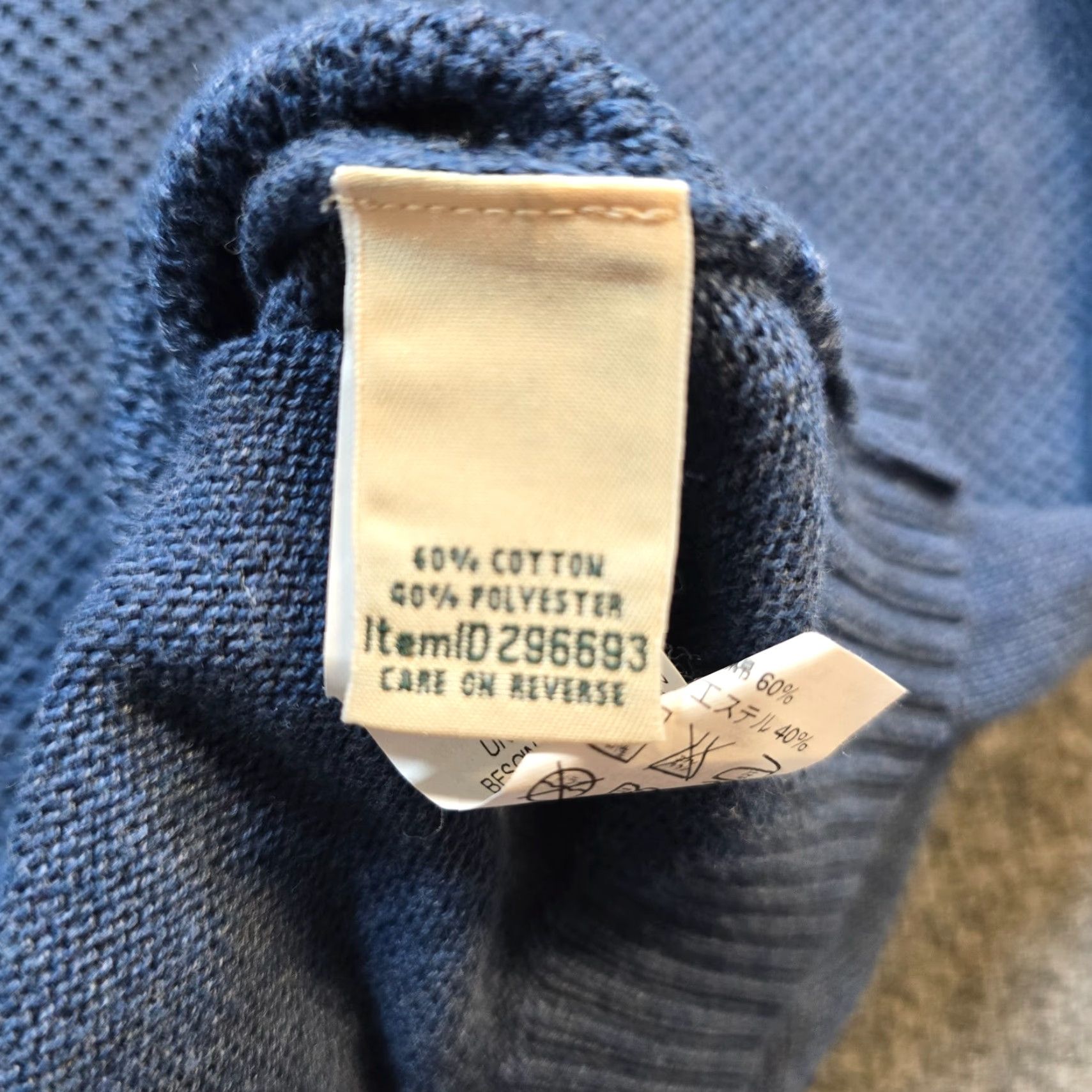 Vintage LL Bean Sweater Womens Large Blue Waffle-Knit Long Sleeve Pullover Casual Capsule Size L / US 10 / IT 46 - 7 Thumbnail