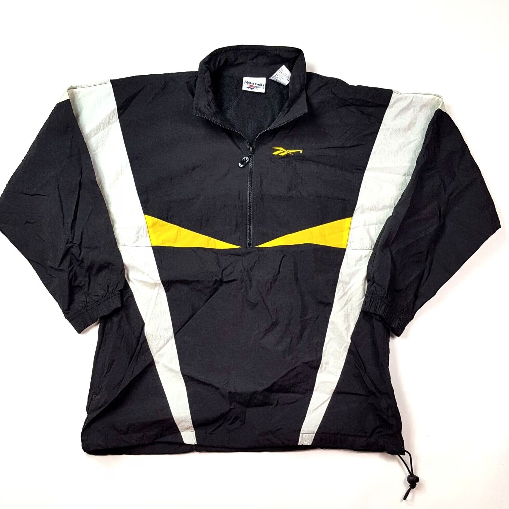 Reebok VINTAGE Reebok Jacket Women's L Zip Up Long Sleeve Black 90s Retro Athletic Outdoor Pockets Mens Girls Womens Size L / US 10 / IT 46 - 2 Thumbnail