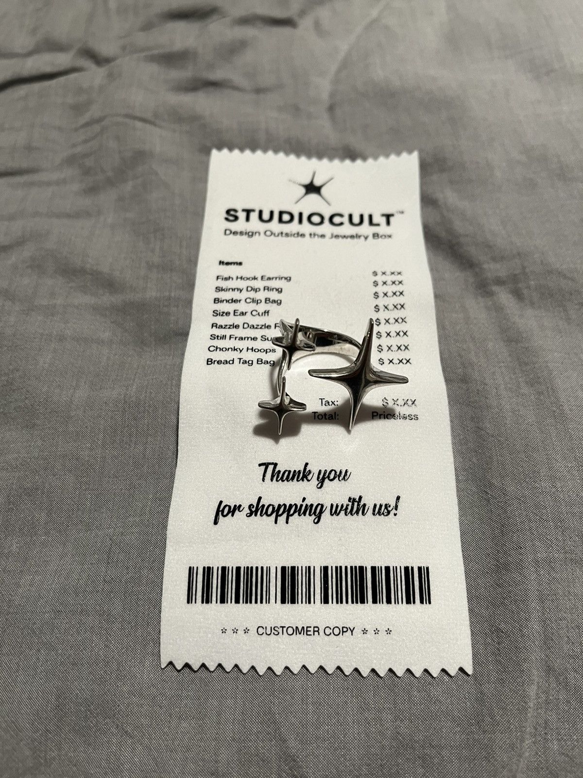 Japanese Brand Y2K Studio Cult Star Ring Size ONE SIZE - 3 Thumbnail