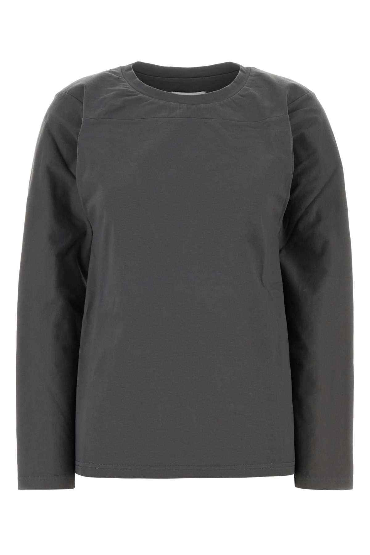 Jil Sander Dark Grey Cotton T-Shirt Size S / US 4 / IT 40 - 1 Thumbnail