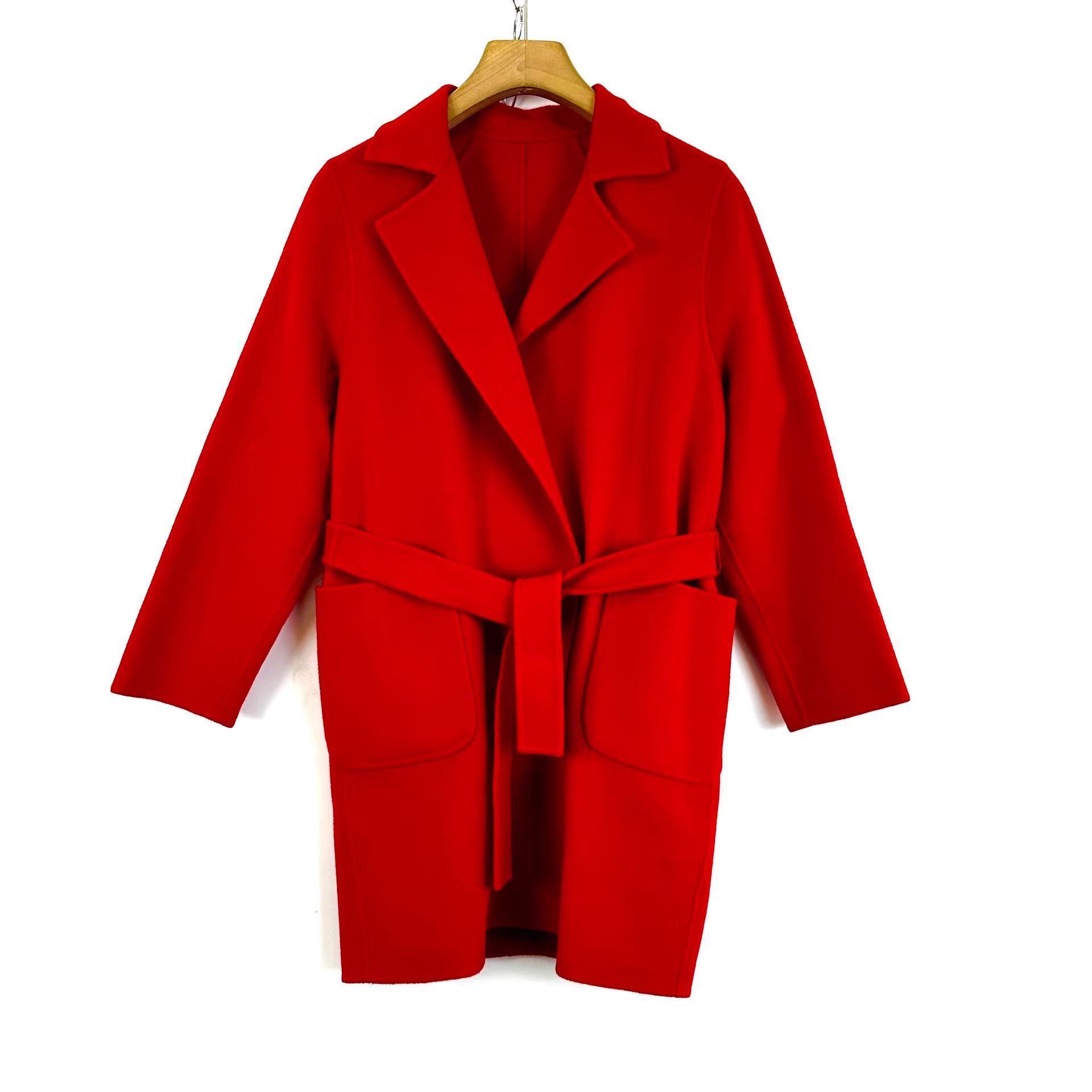 Max Mara MaxMara WEEKEND Mid-Length Red Waist-Fitted Coat K12 Size XXS / US 00 / IT 34 - 1 Thumbnail