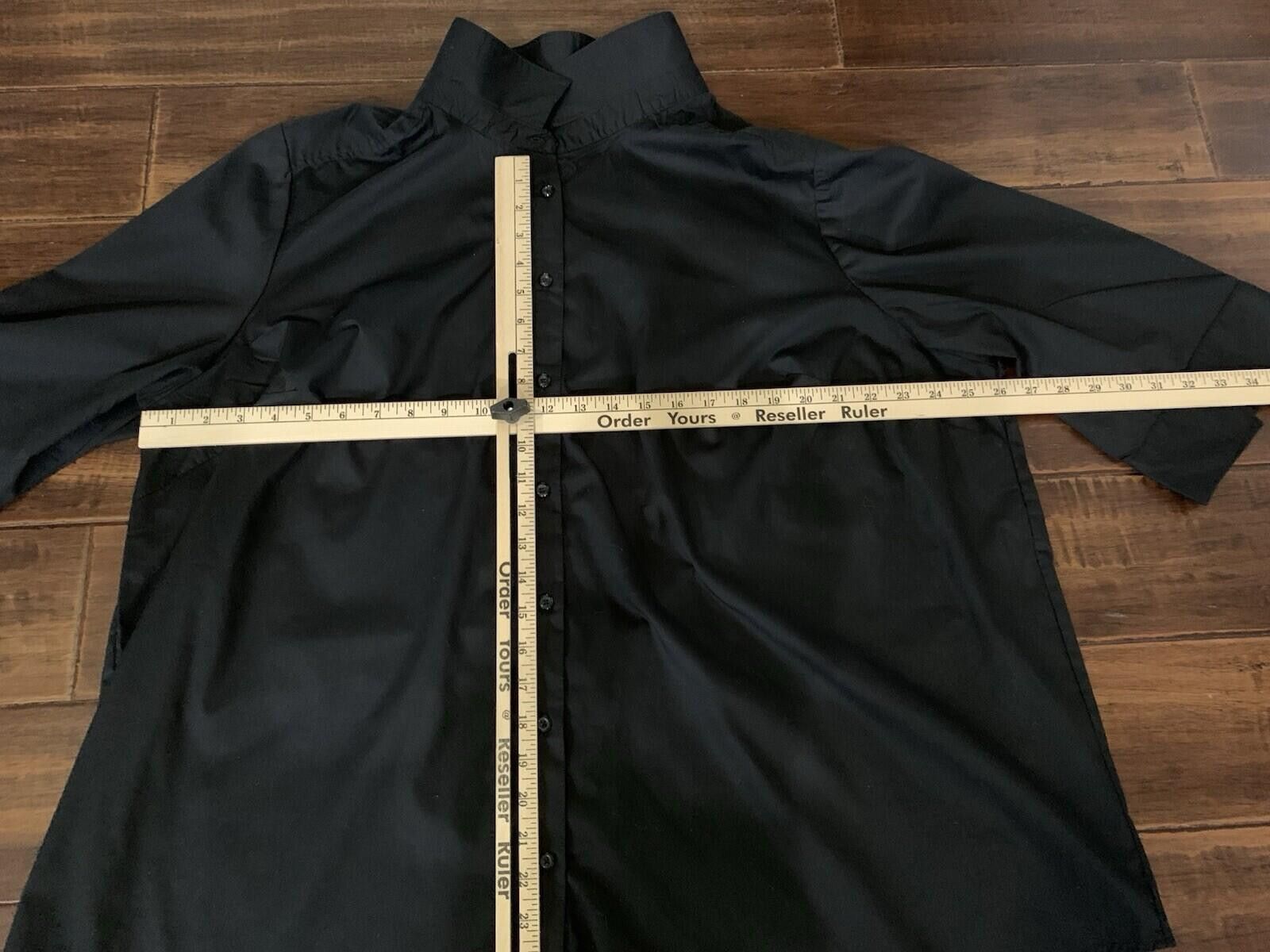 Other 28W Black Button Up Women's Plus Size 3/4 Sleeve Kate Shirt Size 4XL / US 24-26 - 3 Thumbnail