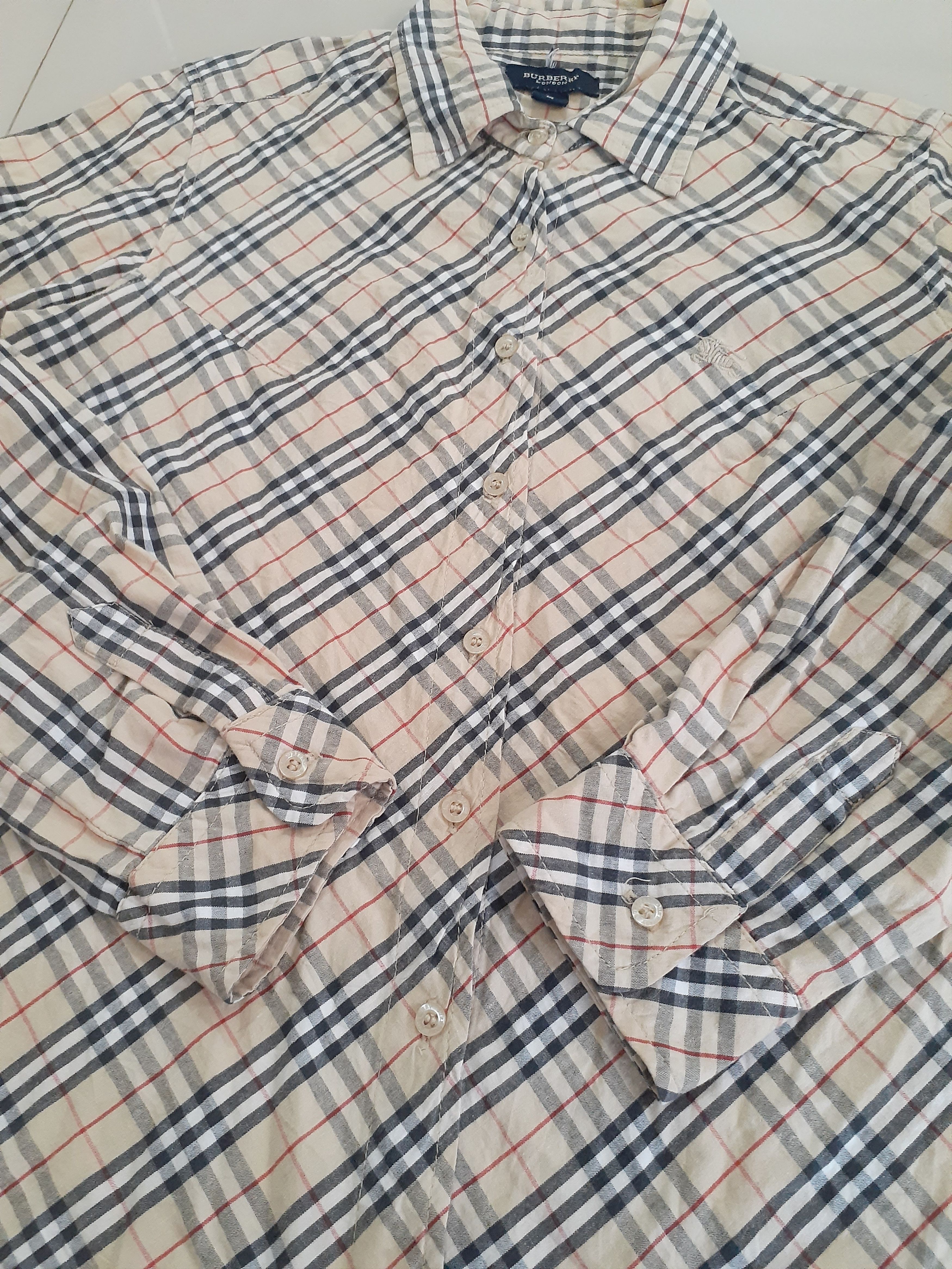 Burberry × Designer Burberry Plaid Buttondown Longsleeve Size S / US 4 / IT 40 - 3 Thumbnail