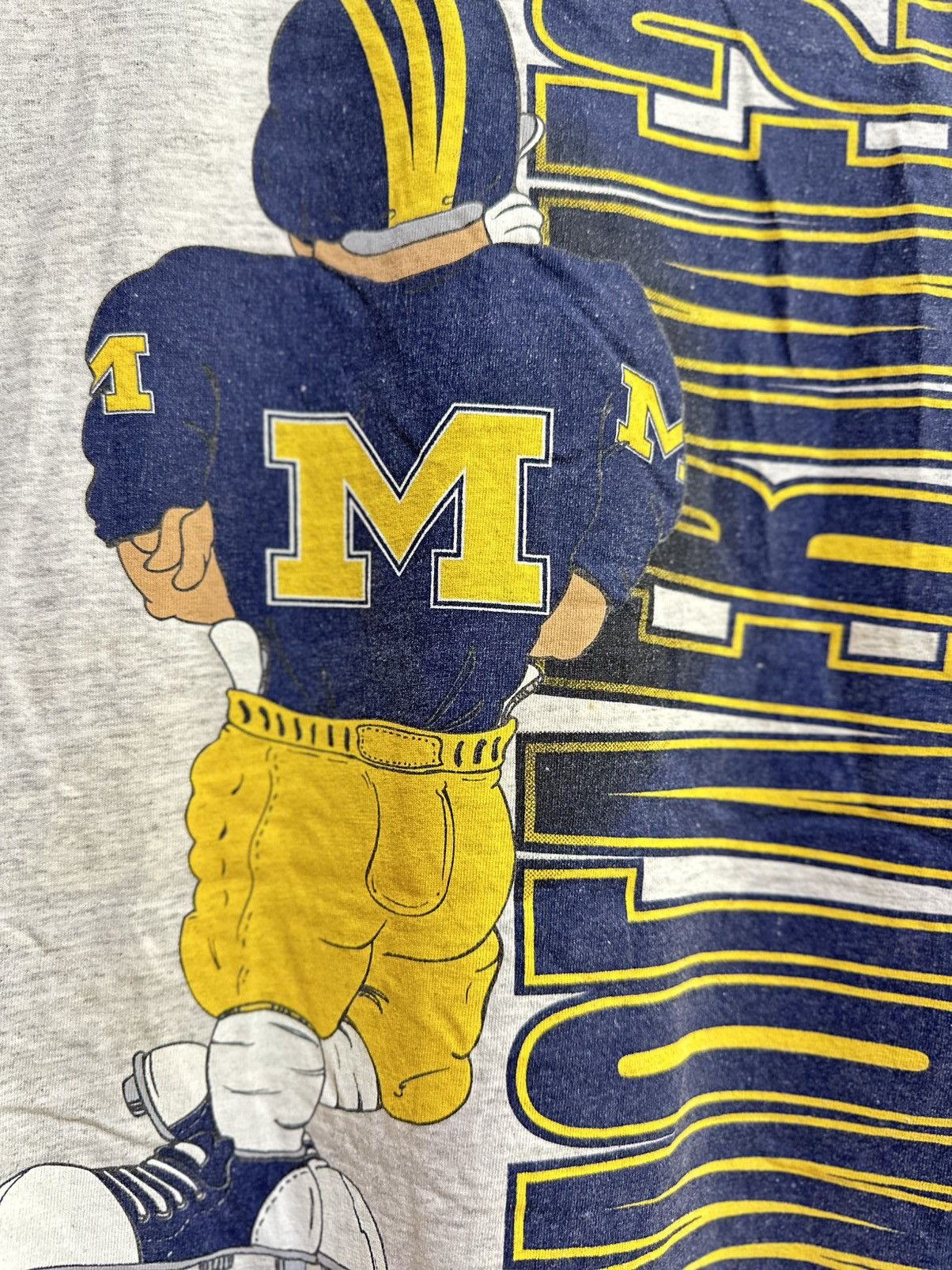 MLB Vintage Rugby Michigan Mirror Printed Faded Tee Size US XL / EU 56 / 4 - 6 Thumbnail