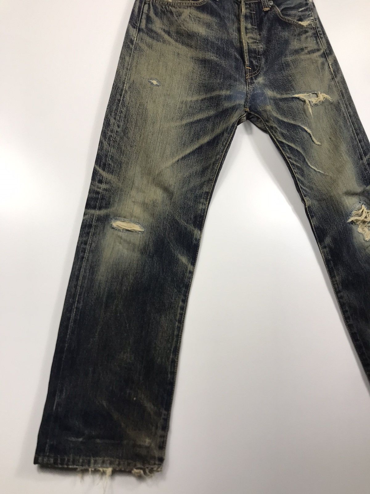 Levi's ⚡️Vintage Y2K Levi’s 501 Distressed Style Denim Size US 32 / EU 48 - 2 Thumbnail