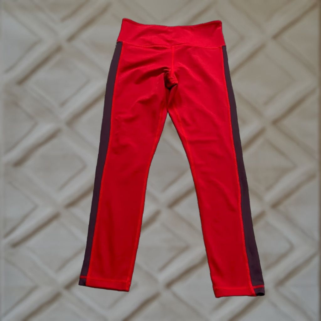 Vintage Zyia Active Compression Leggings Womens 6-8 Red High Rise Athletic Yoga 26x24 Size 28" / US 6 / IT 42 - 1 Thumbnail