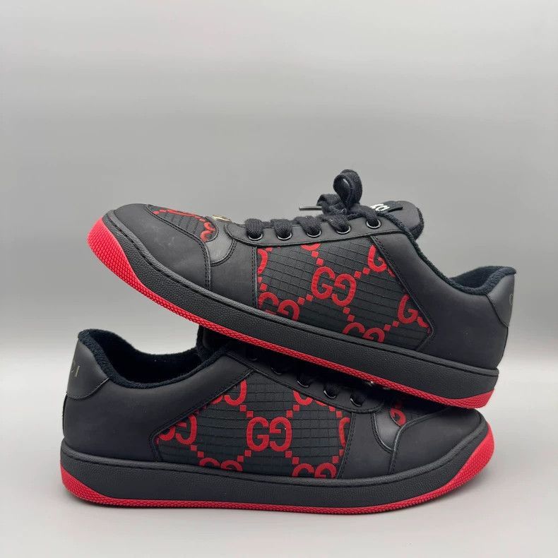 Gucci gucci limited edition black red sneakers-2507 Size US 8 / EU 41 - 1 Thumbnail