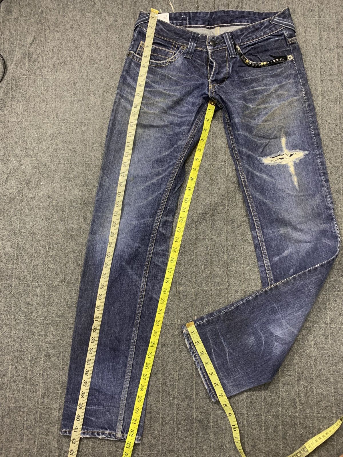FranCisT MOR.K.S FranCisT. MOR.K.S Japan Horse Leather Indigo Denim Jeans Size US 30 / EU 46 - 12 Thumbnail