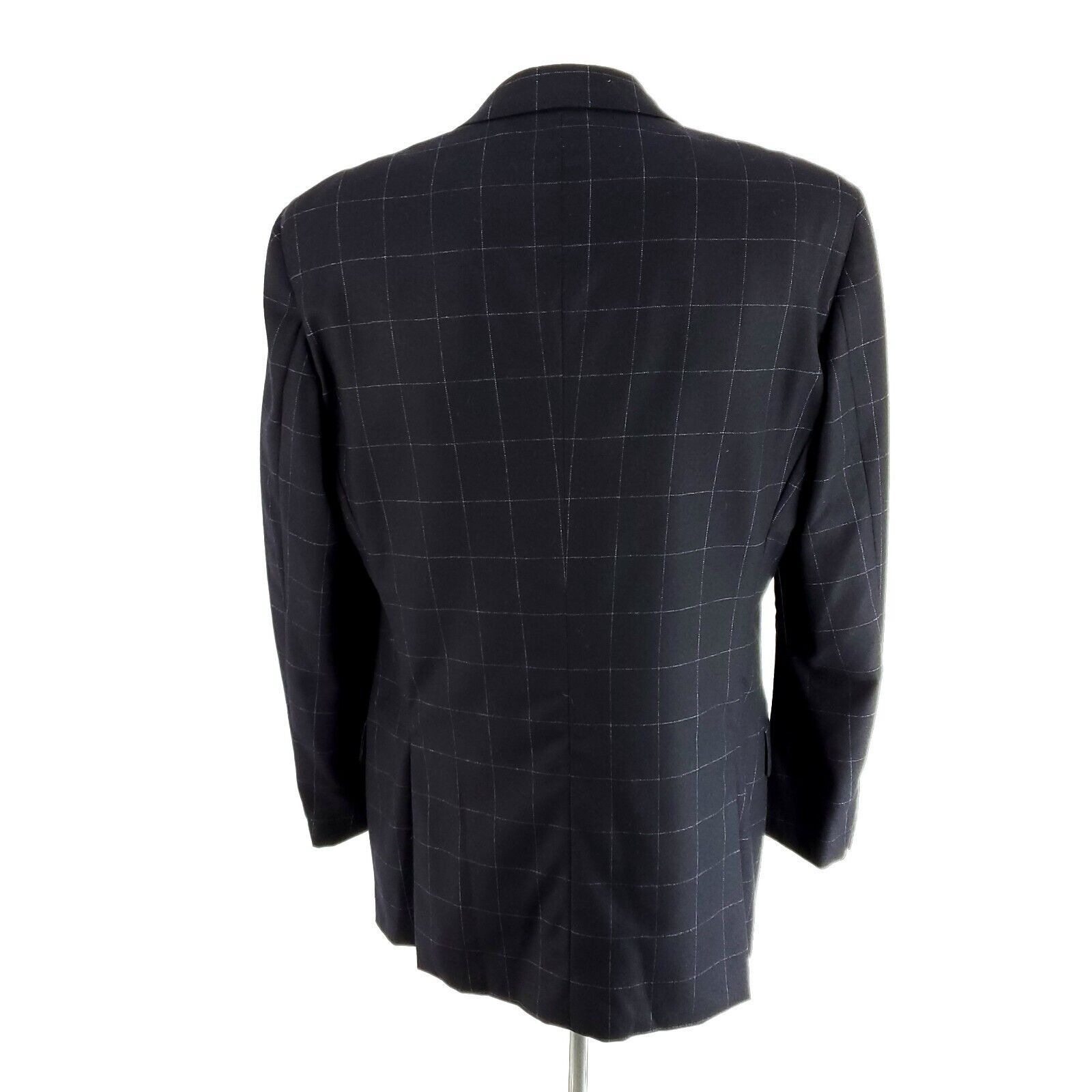 Valentino Valentino Flannel Wool Cashmere 3 Button Sport Coat W/ Vest Size 42L - 5 Thumbnail