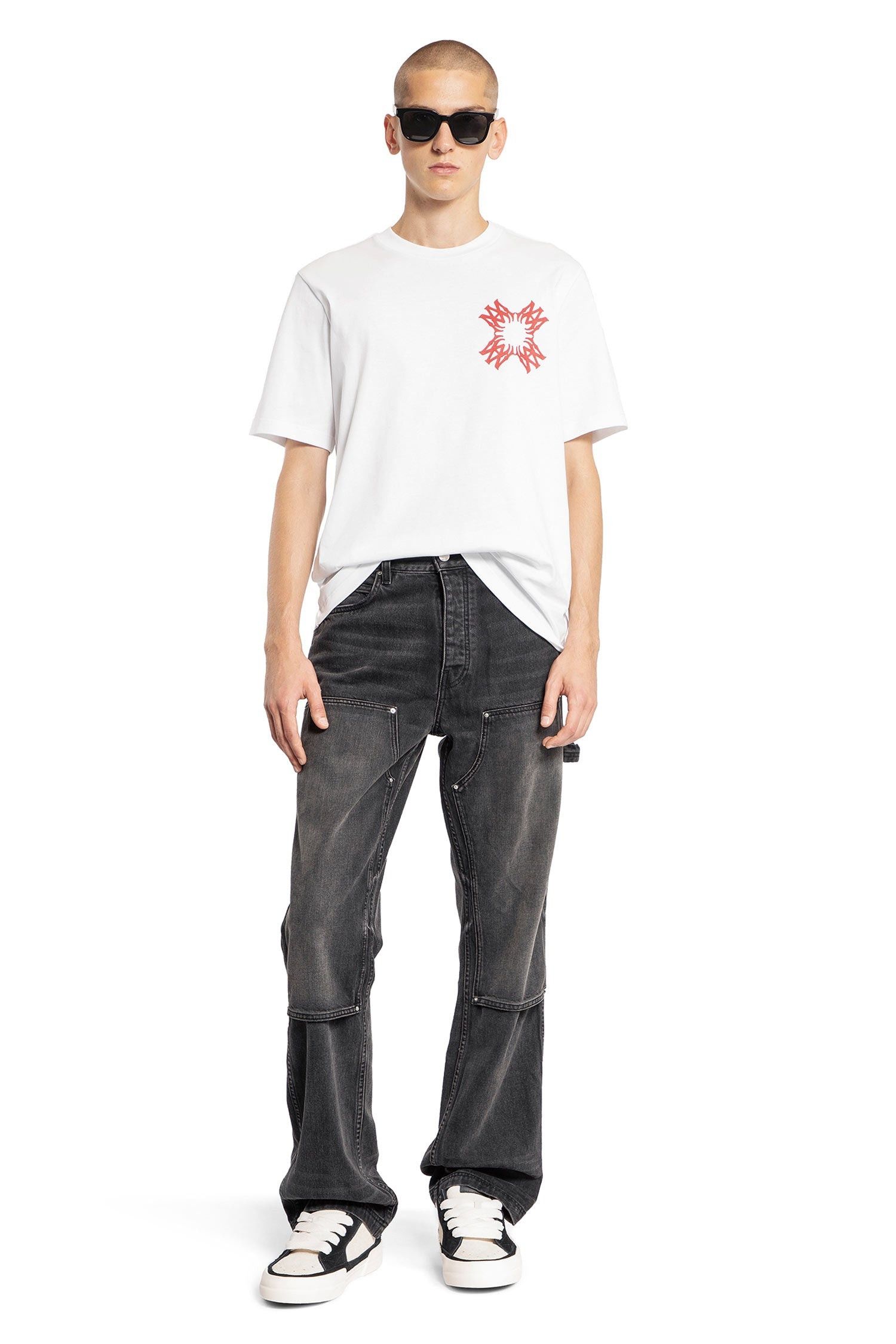 Amiri o1orln1025 MA Quad Xo T-Shirt in White Size US S / EU 44-46 / 1 - 4 Thumbnail
