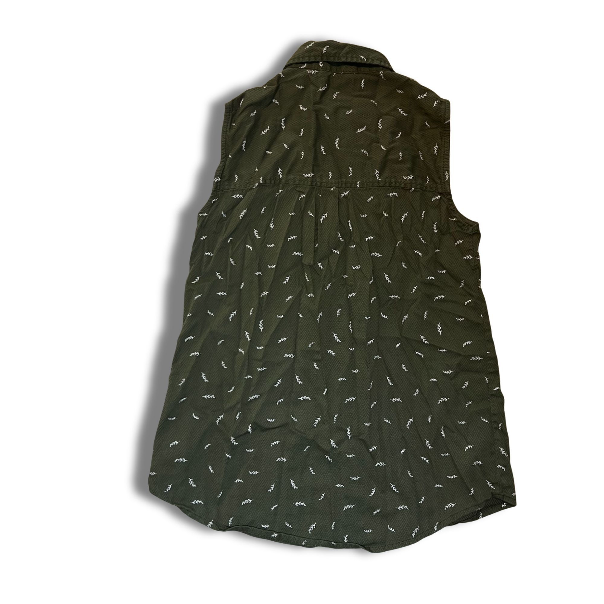 United By Blue United By Blue Green Sleeveless Button-Up Shirt With White L Size M / US 6-8 / IT 42-44 - 3 Thumbnail
