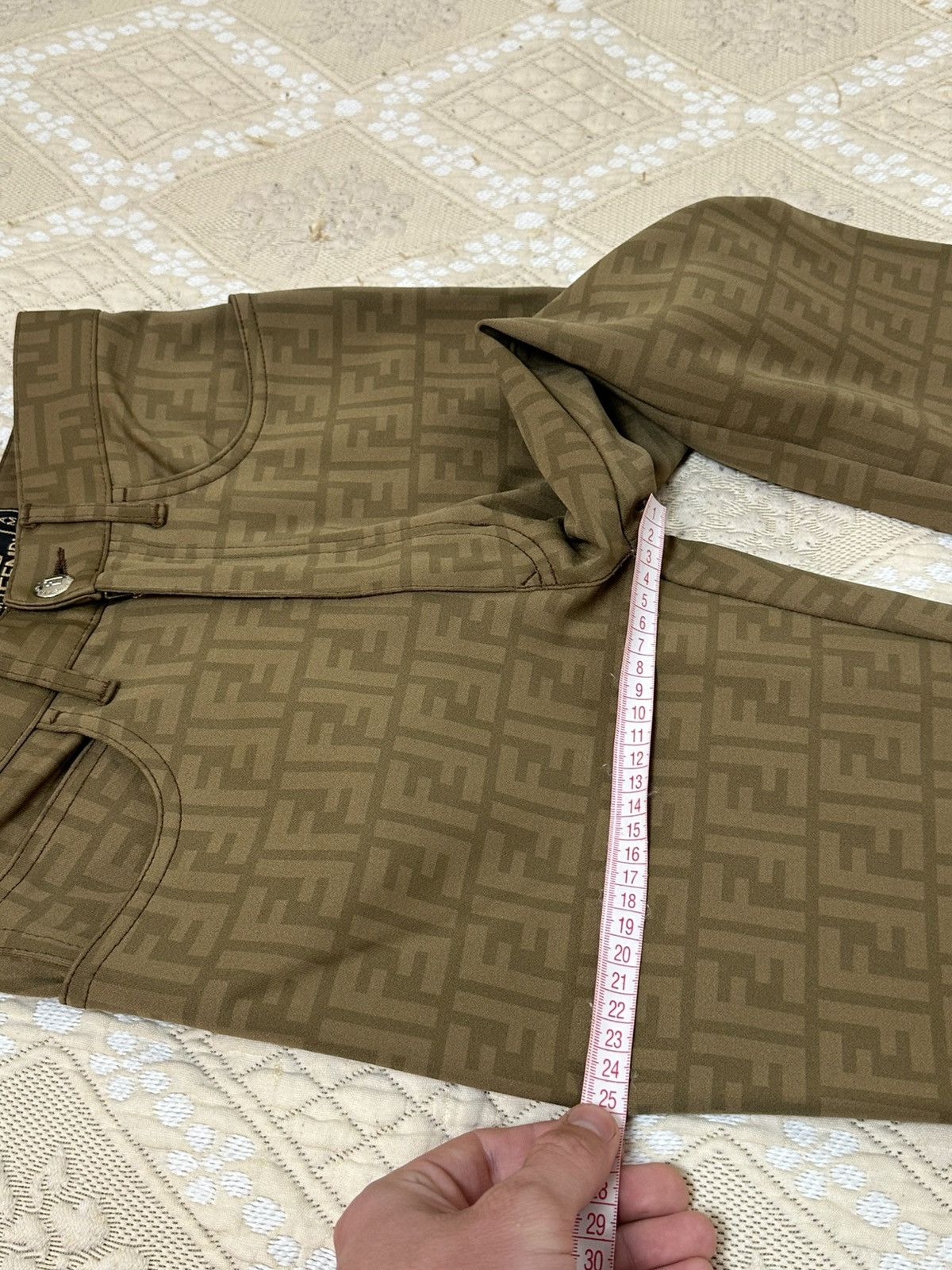 Fendi 🔥 Fendi Roma Zucca Denim Jeans Pants Monogram Trousers FF Size 28" / US 6 / IT 42 - 13 Thumbnail