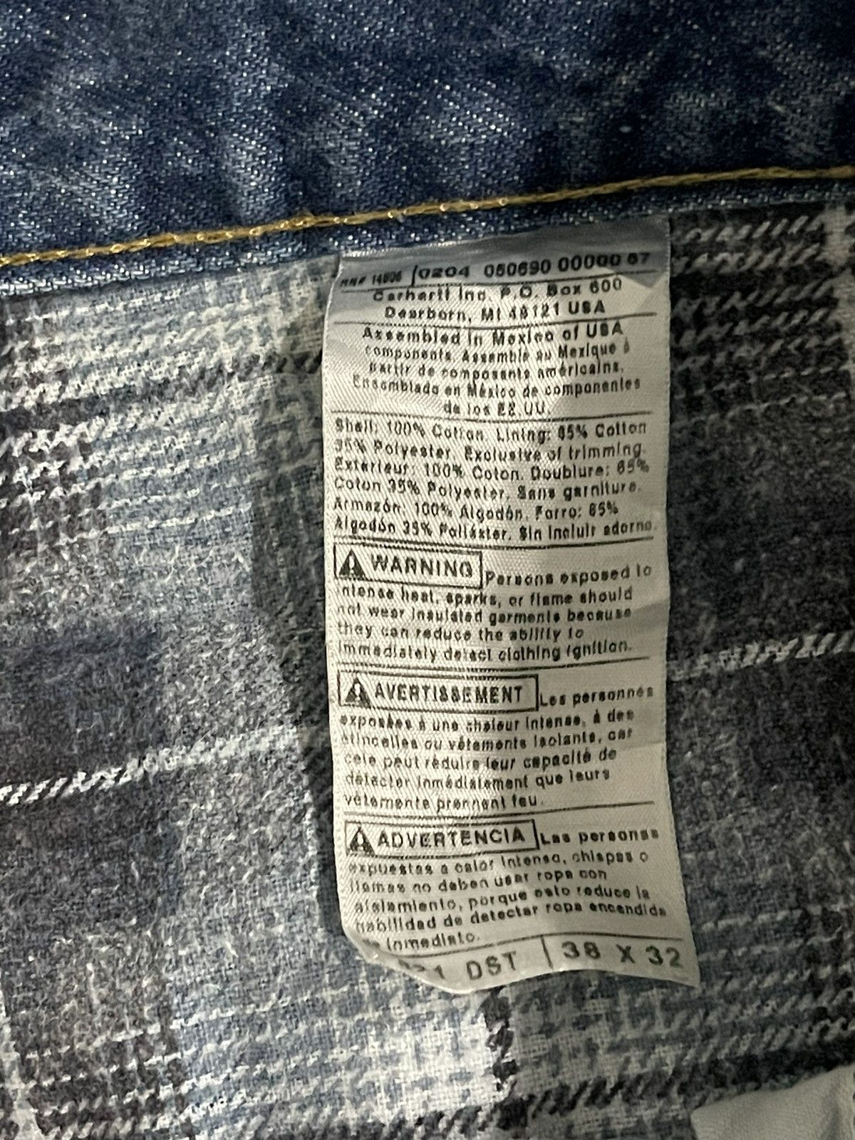 Carhartt Carhartt Mens Denim Blue Jeans Size US 38 / EU 54 - 11 Thumbnail