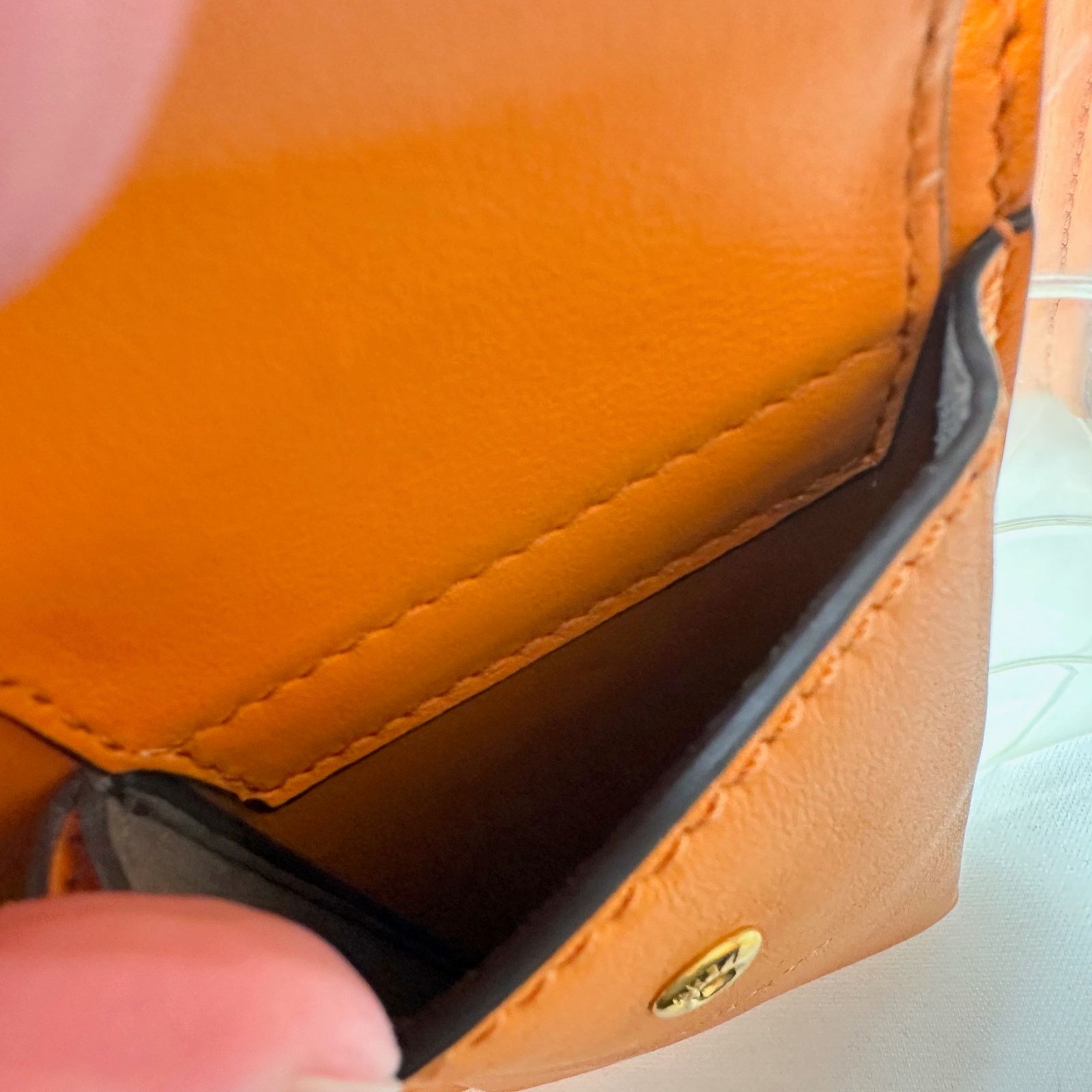 Fendi Fendi Peekaboo Defender PVC Clutch Bag Orange - Small Size ONE SIZE - 14 Thumbnail