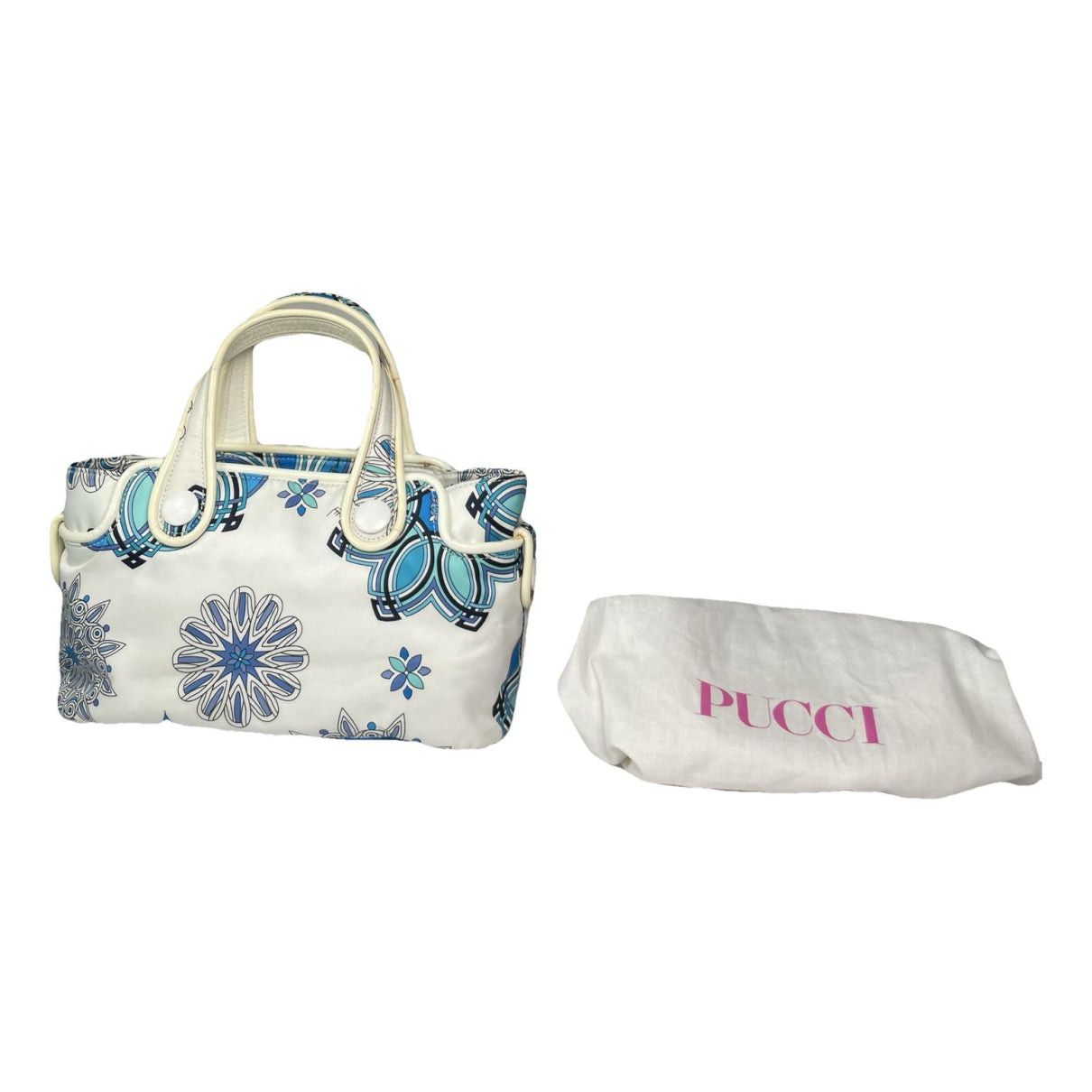 Emilio Pucci White Cotton Handbag Size ONE SIZE - 1 Thumbnail