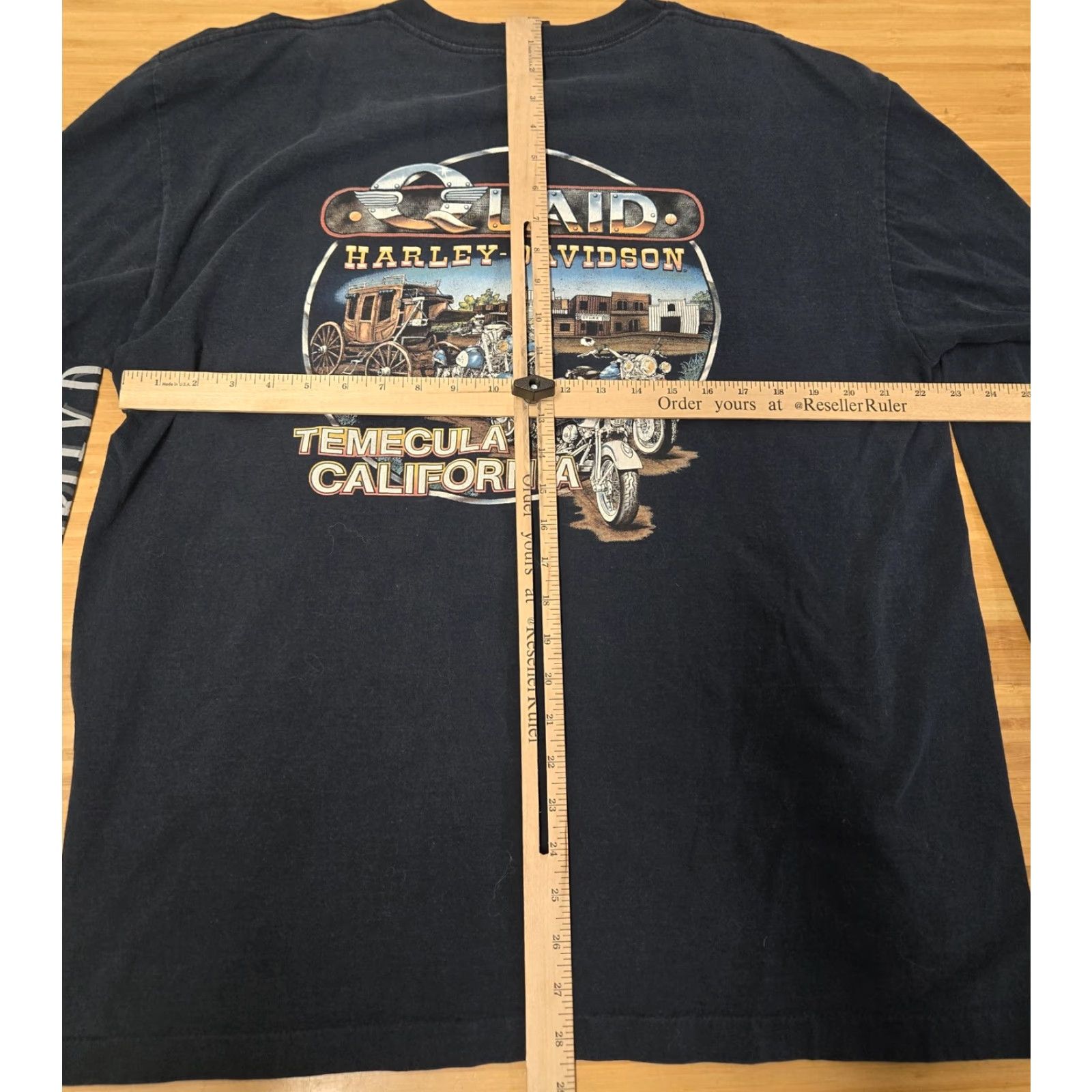 Harley Davidson VINTAGE Harley-Davidson Shirt Mens XL Long Sleeve Blue California USA Motorcycle Logo Graphic Print Pockets Crew Neck Size US XL / EU 56 / 4 - 7 Thumbnail