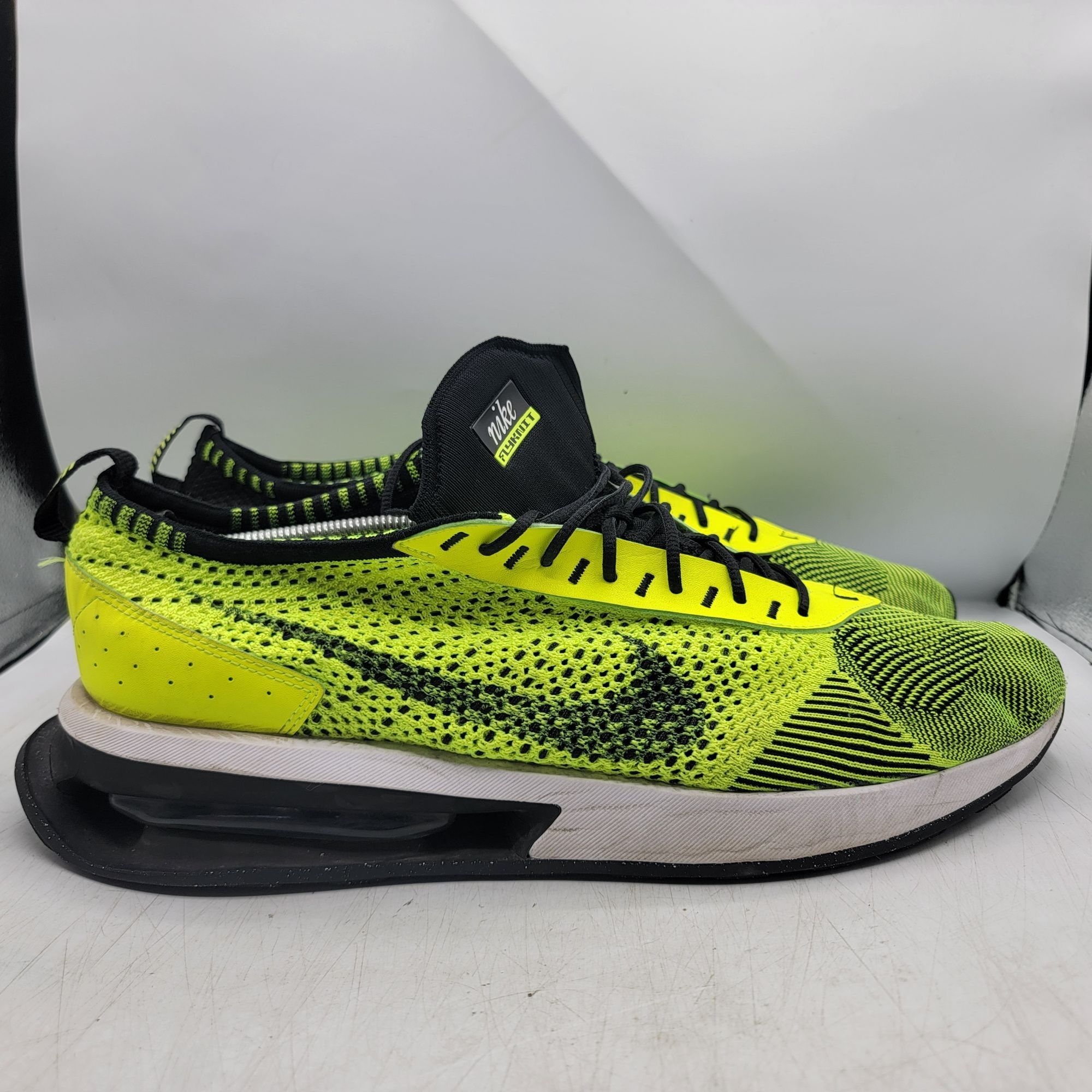 Nike Nike Air Max Flyknit Racer Mens 14 Volt Black White Sequoia Size US 14 / EU 47 - 13 Thumbnail