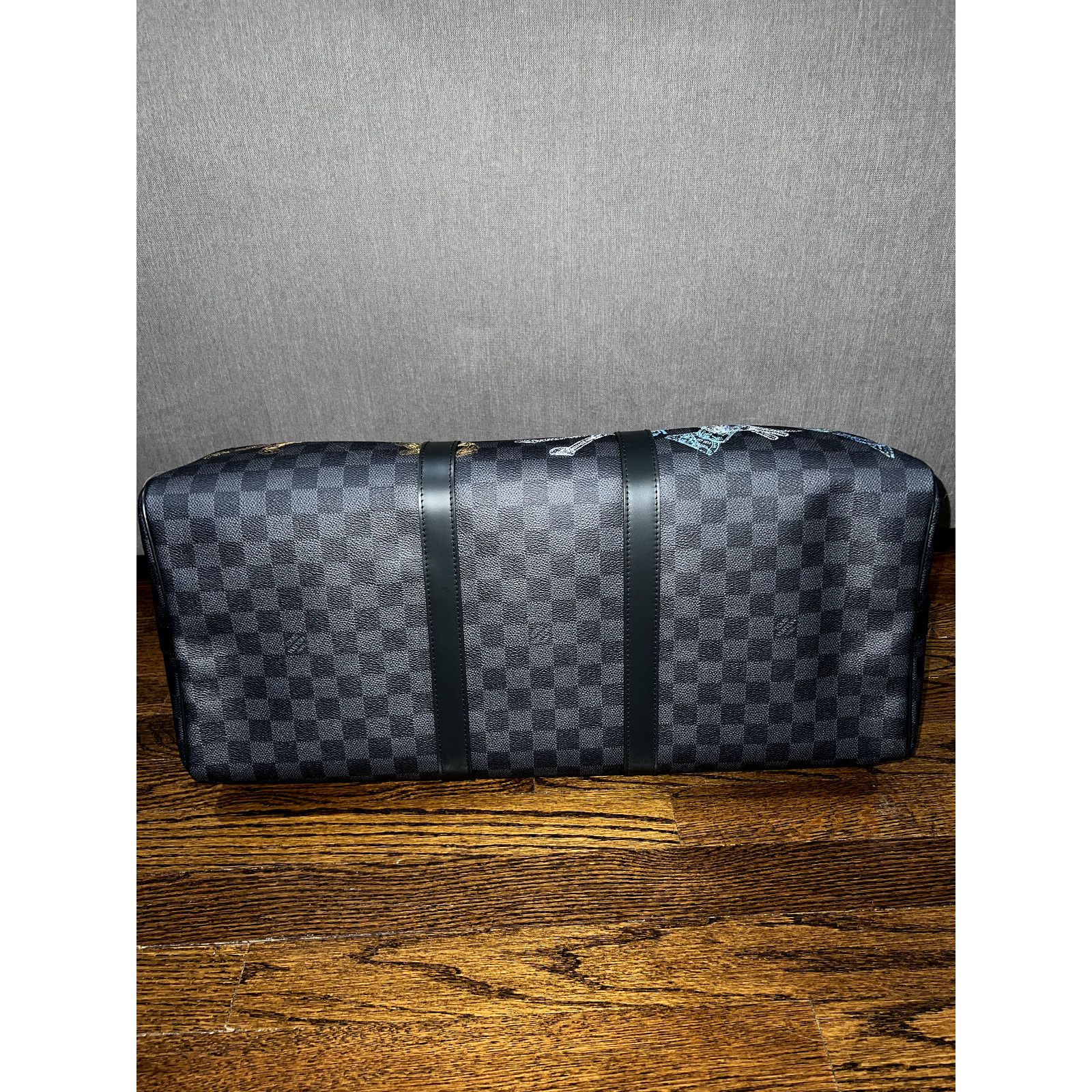 Louis Vuitton Louis Vuitton Graphite Stamps Animals Weekend Bag Size ONE SIZE - 12 Thumbnail