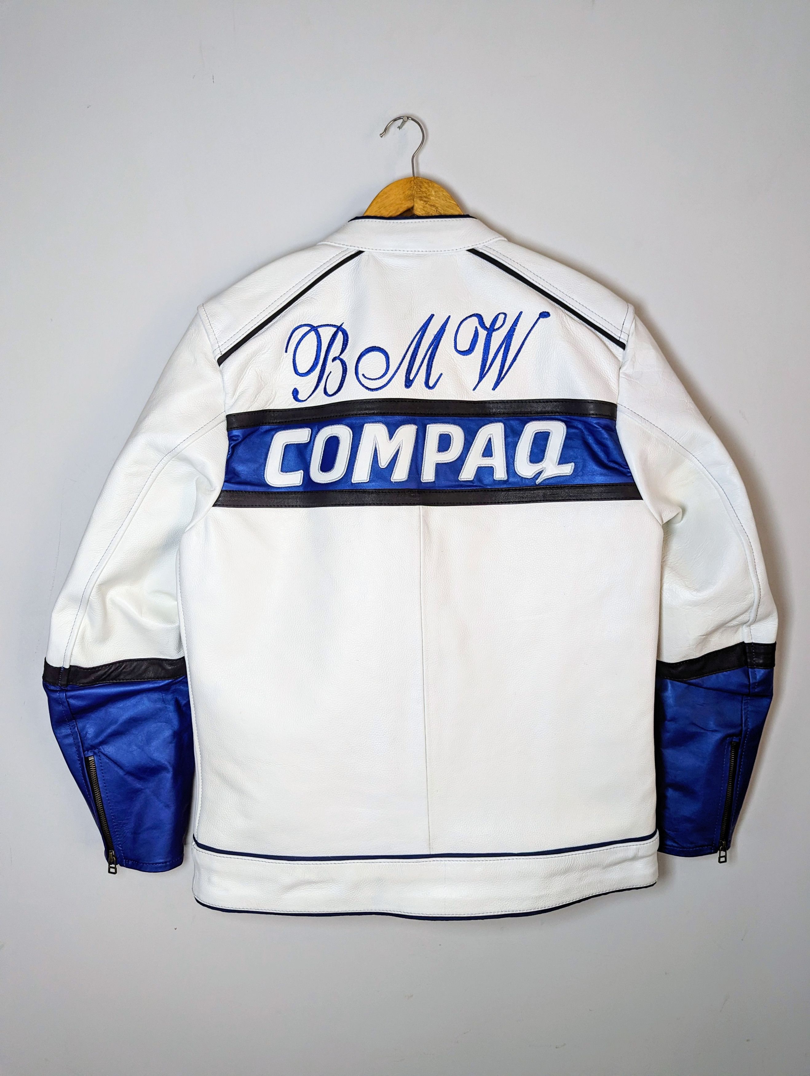 Vintage 💀🔥 BMW 🔥💀 RACING LEATHER JACKET RARE STREETWEAR Size US M / EU 48-50 / 2 - 2 Thumbnail