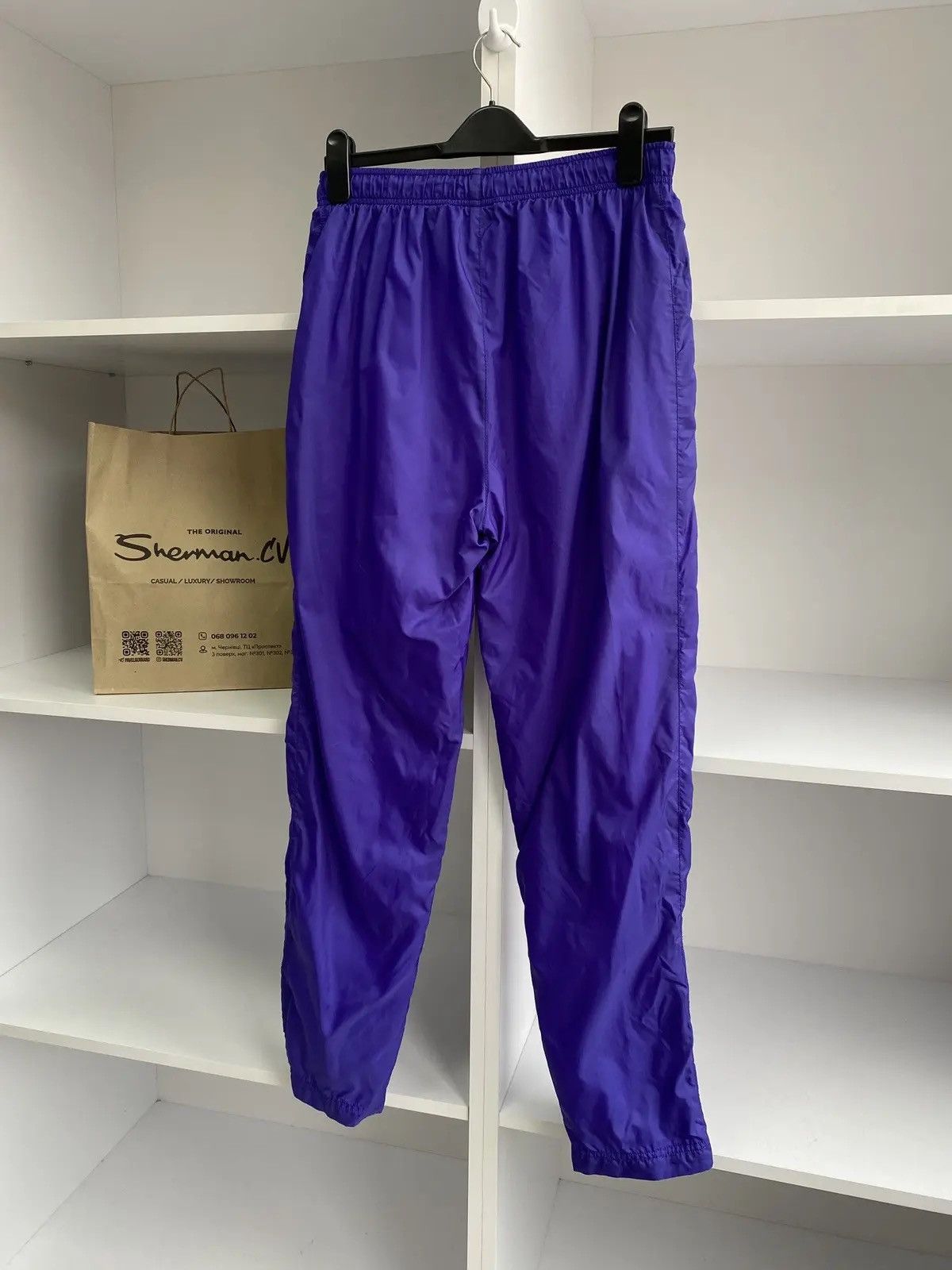 Nike × Vintage Vintage 80s Nike Windbreaker Track Pants Men’s Medium Size US 31 - 10 Thumbnail