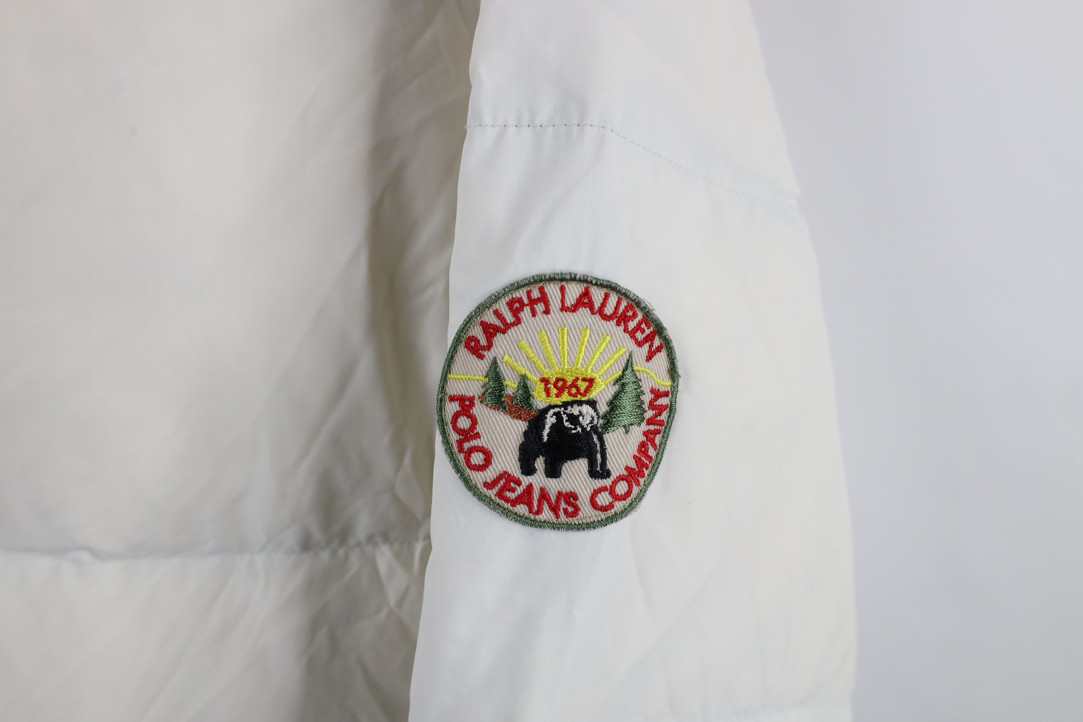 Ralph Lauren × Vintage Vintage 90s Y2K Ralph Lauren Bear Patch Down Puffer Jacket Size L / US 10 / IT 46 - 4 Thumbnail