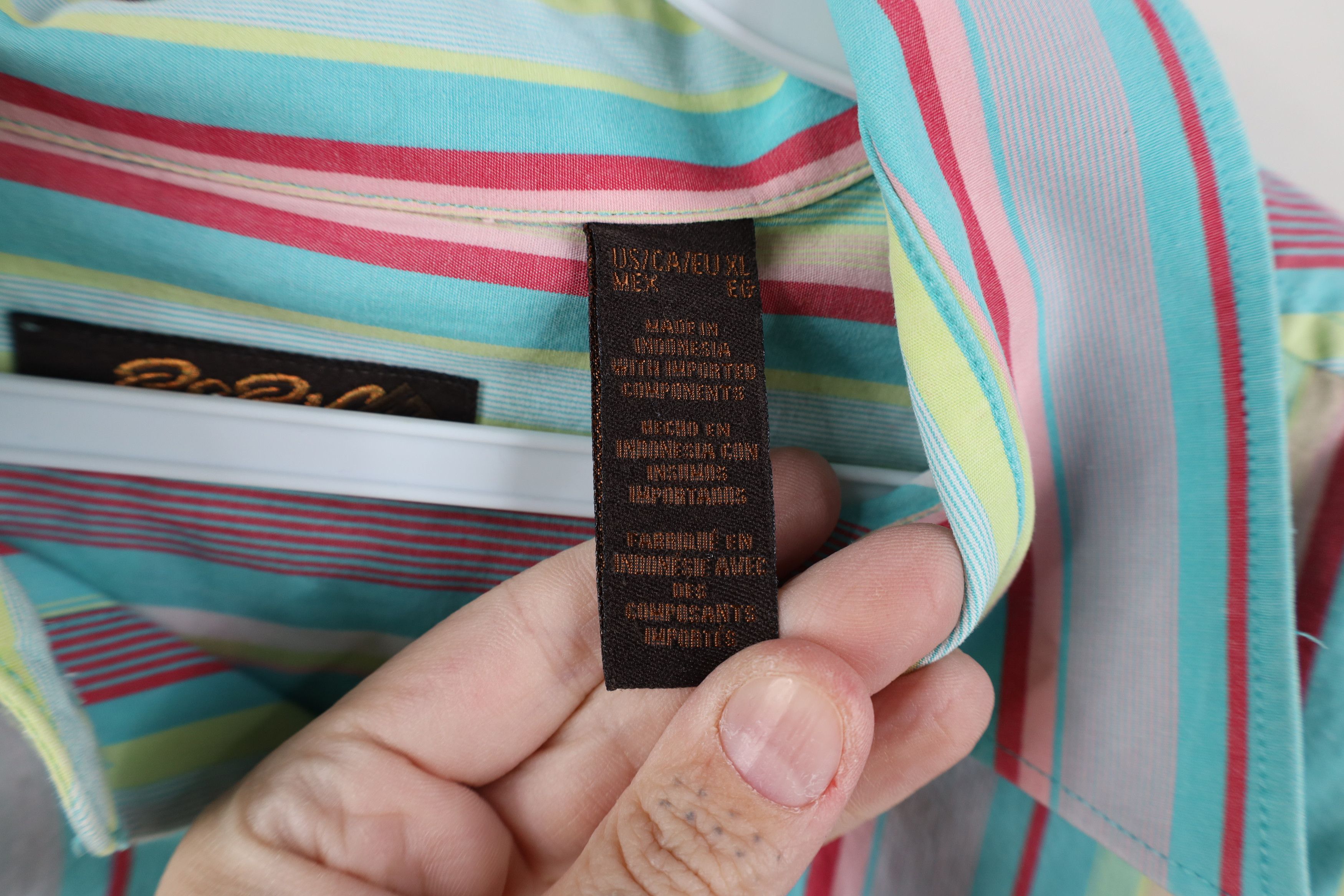 Vintage Vintage 90s Y2K Streetwear Striped Collared Button Shirt Size US XL / EU 56 / 4 - 5 Thumbnail