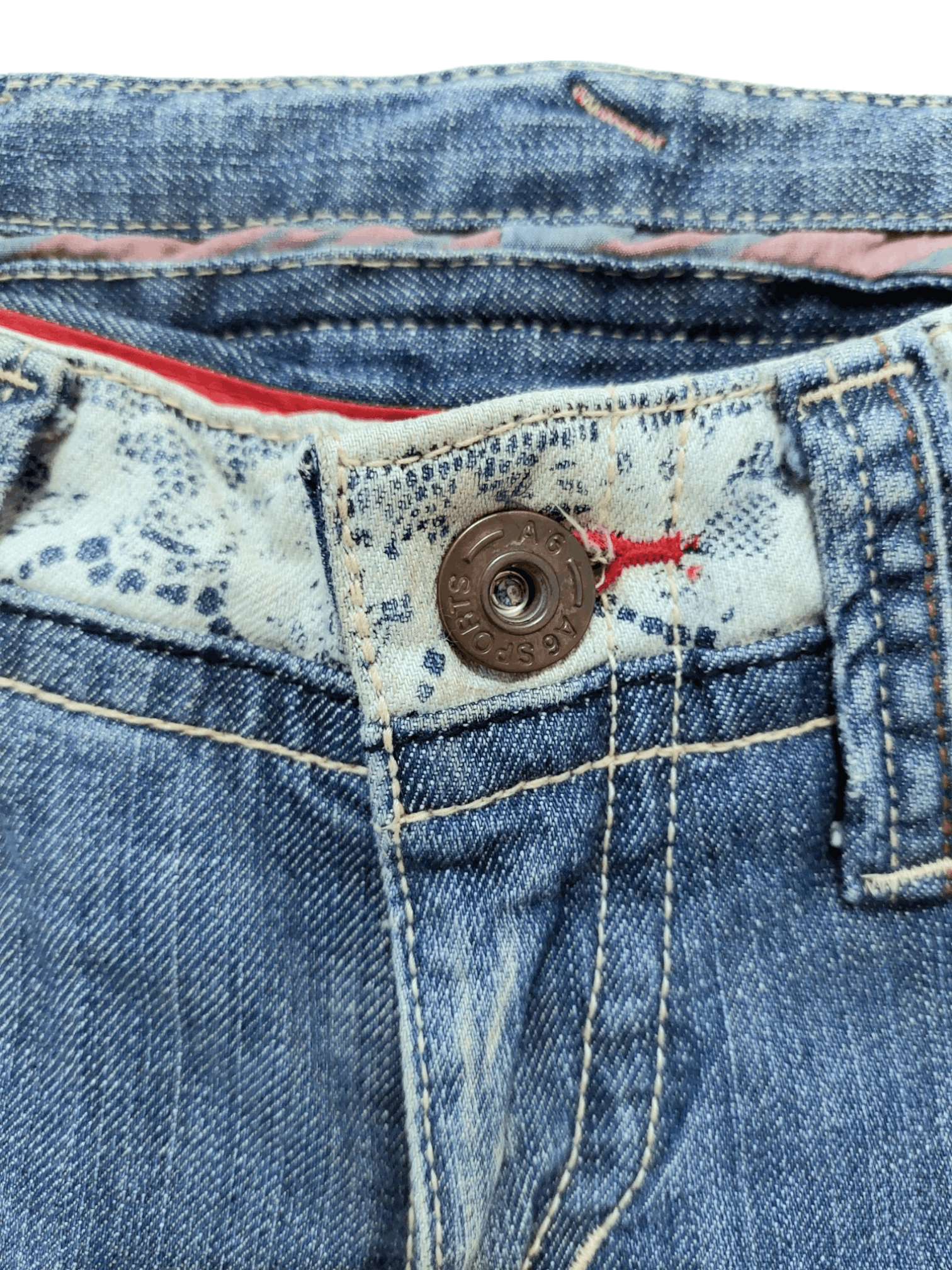 Other A6 Sport Flare Low Rise Distressed Denim Size US 28 / EU 44 - 8 Thumbnail