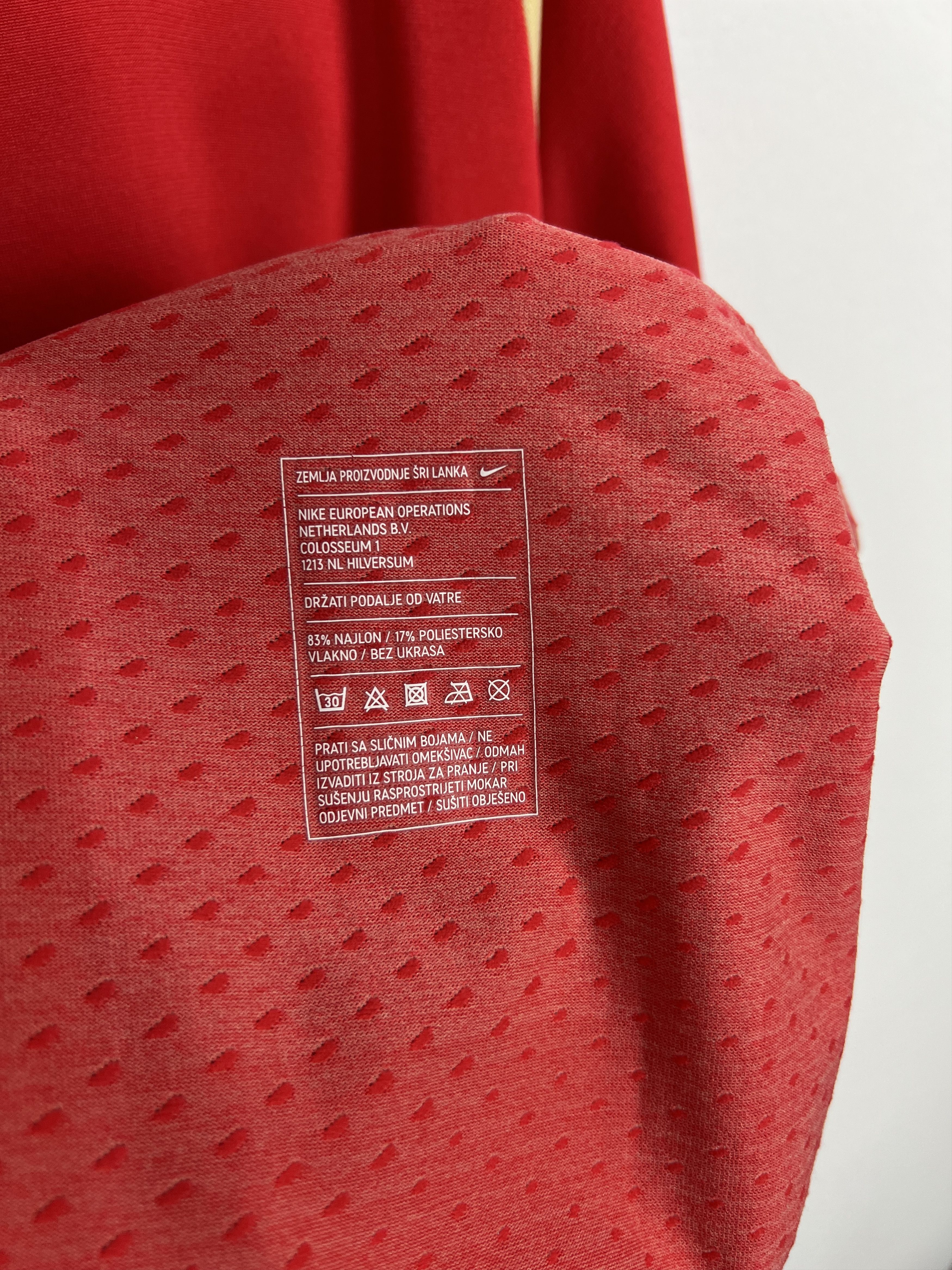 Nike Croatia Football Train Sweatshirt Long Sleeve Player Issue Size US XL / EU 56 / 4 - 8 Thumbnail