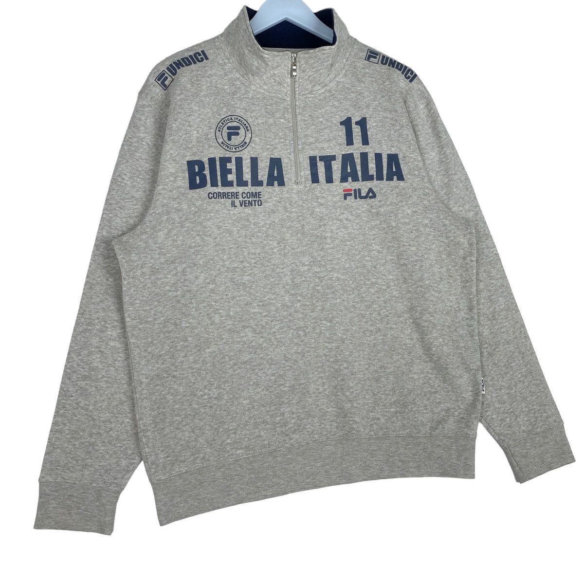 Fila Fila Biella Italia Half Zip Sweatshirt Pullover Jumper Size US L / EU 52-54 / 3 - 4 Thumbnail