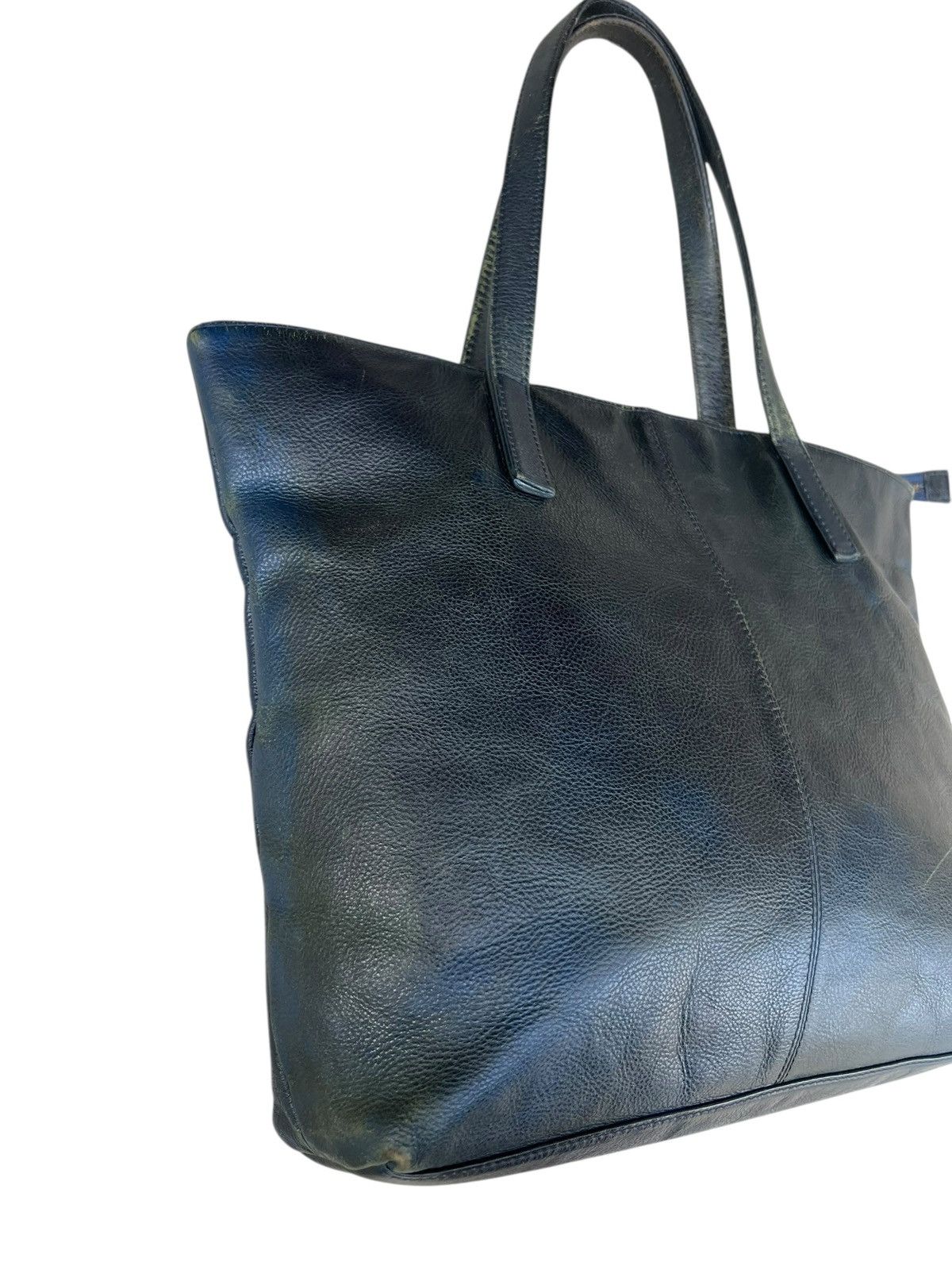 Bajra L.E.D. Bites Tokyo Distressed Faded Patina Leather Tote Bag Size ONE SIZE - 8 Thumbnail