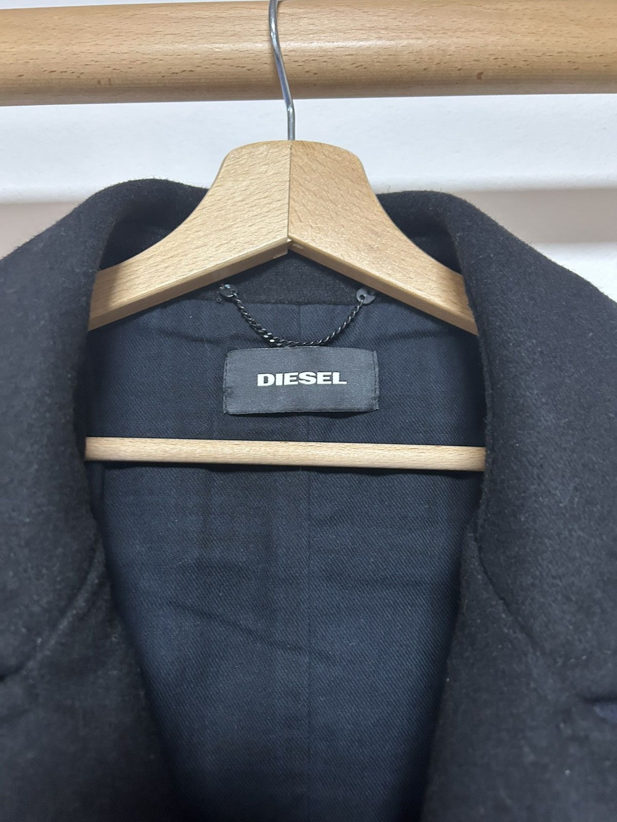 Diesel DIESEL W-BANFF WOOL BLEND PEACOAT Size US XXL / EU 58 / 5 - 2 Thumbnail